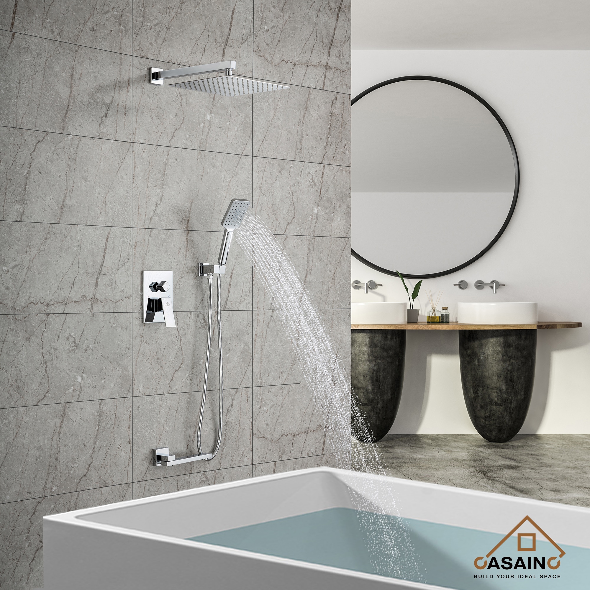 CASAINC CS12B-10BN Showerhead-Bar-Panels - View #3
