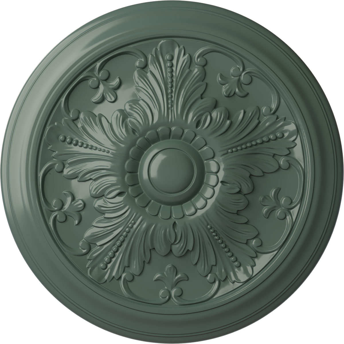 Ekena Millwork CM17VICBF Vienna 16.875-in W x 16.875-in L Painted Cloud Burst Polyurethane Whole Ceiling Medallion