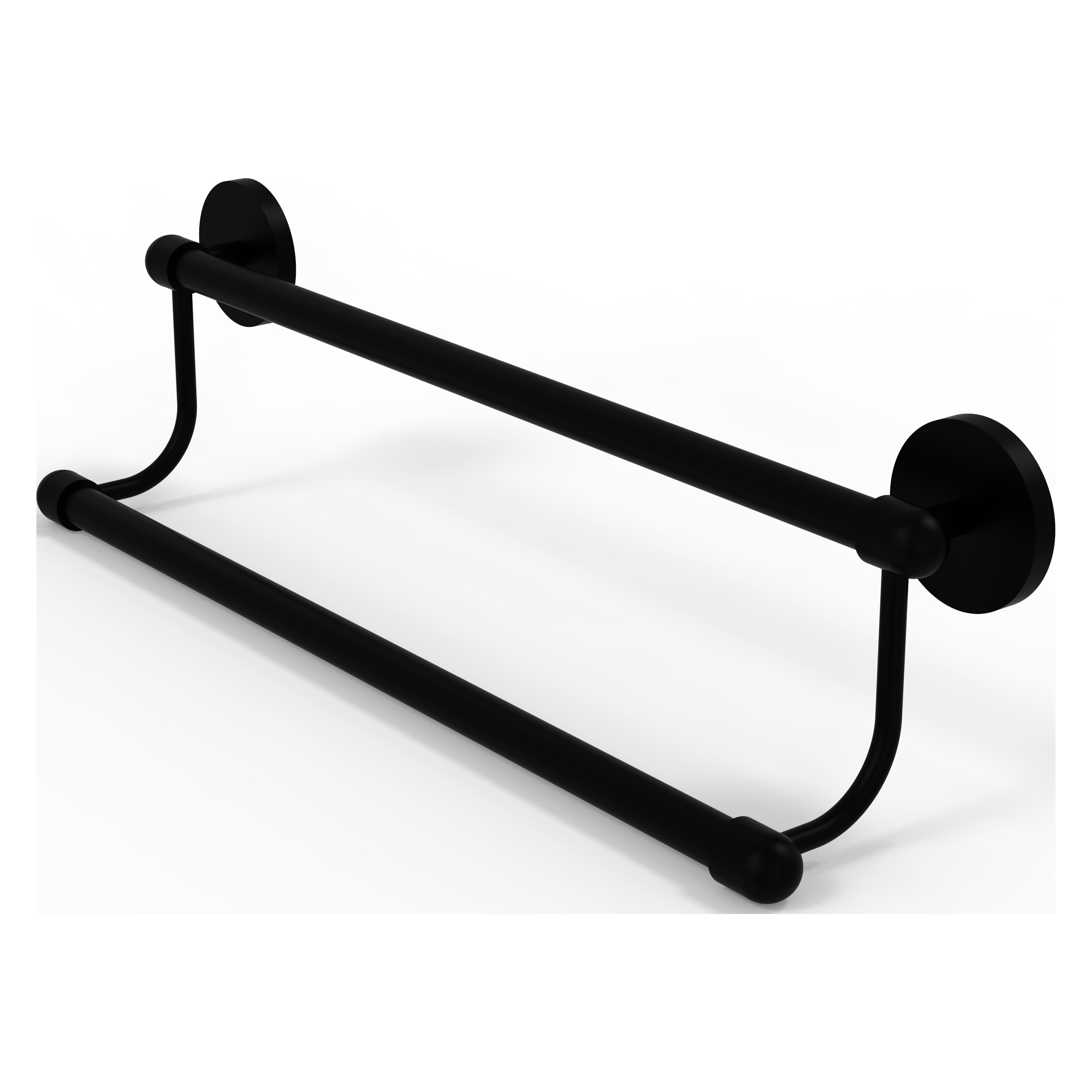 Allied Brass TA-72/18-BKM Tango 18-in double Matte Black Wall mount Double Towel Bar