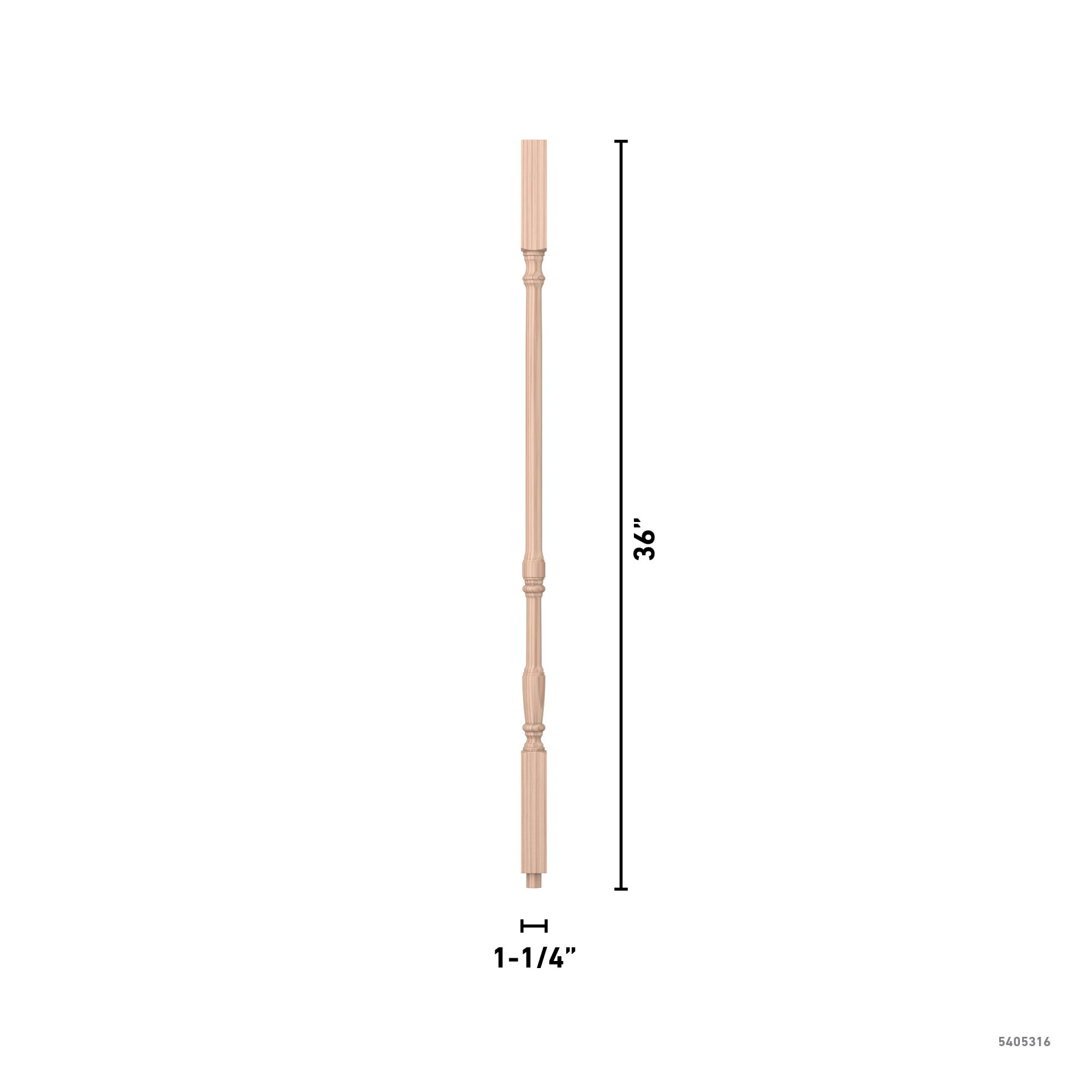 L.J. Smith Stair Systems S-5067-B 36 Interior-Stairpart-Balusters - View #4