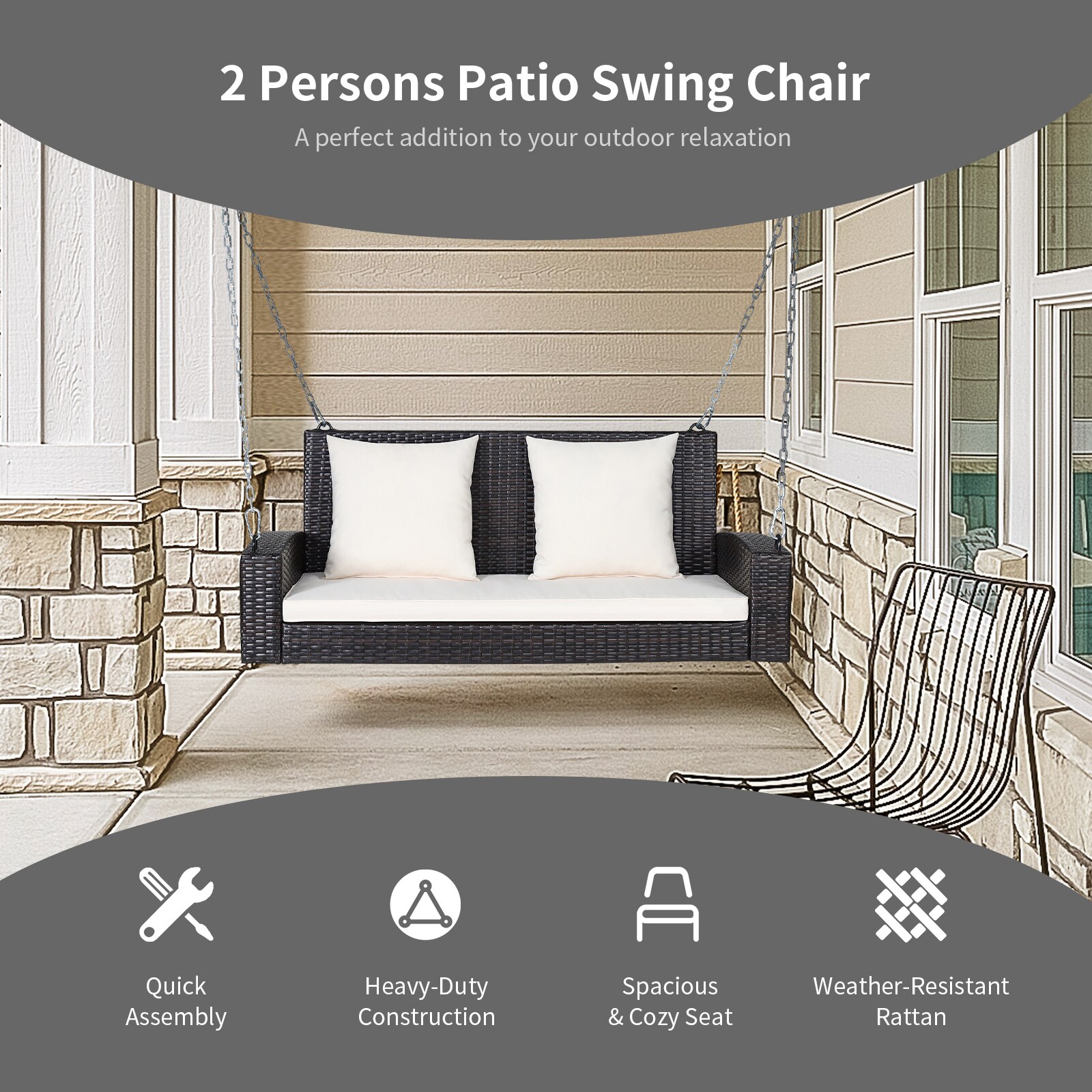 Clihome CWCH-HW68AD879WH Swing-Gliders - View #8