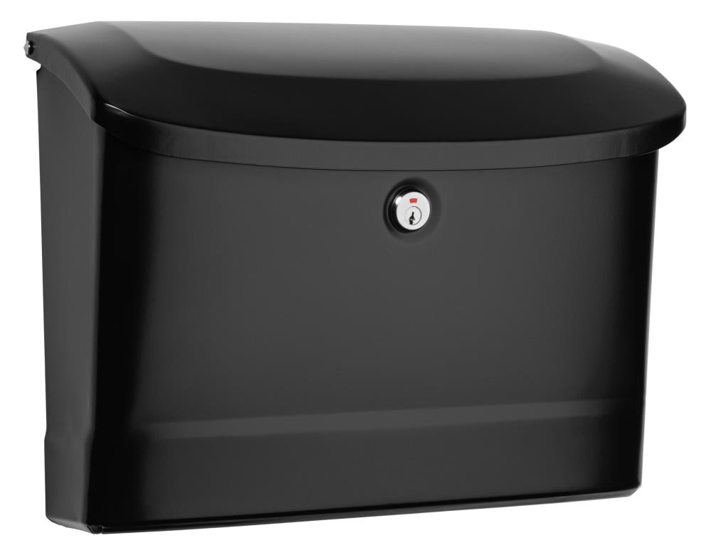 Architectural Mailboxes Princeton Locking Metal Standard Mailbox Black #2572B-10