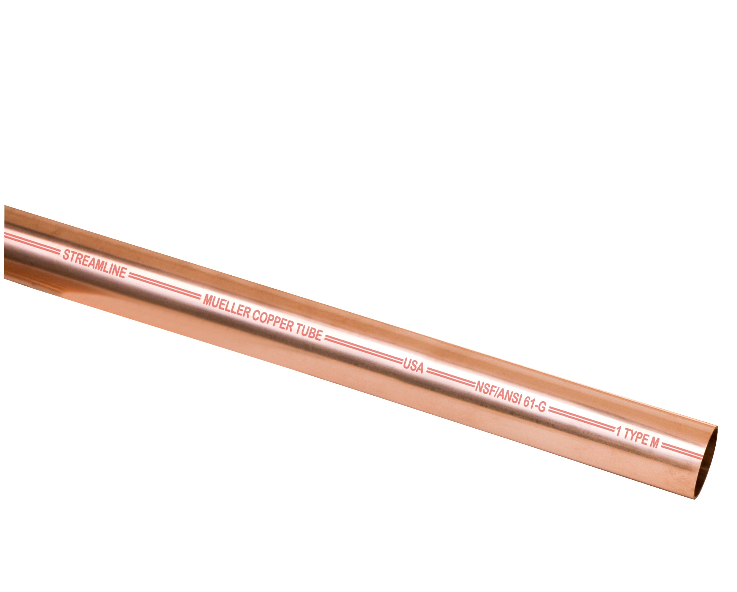 Mueller AC24010 2 5/8 x 10' Copper Type ACR Medical GAS Tube