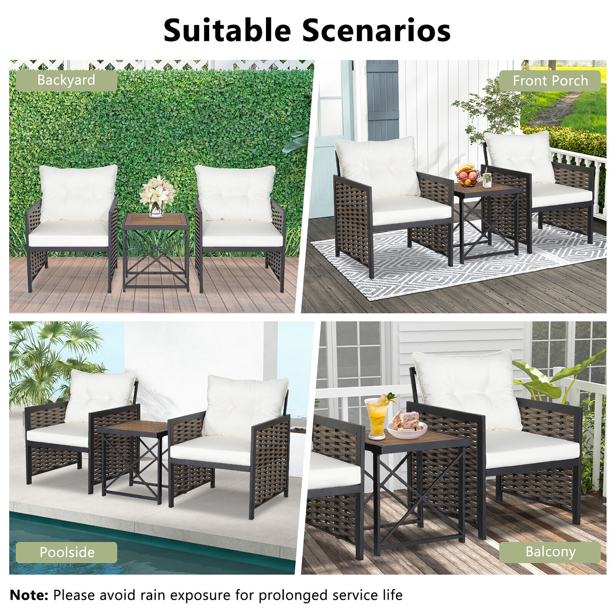 BABOOM BOM-86WH-CO Patio-Conversation-Sets - View #8