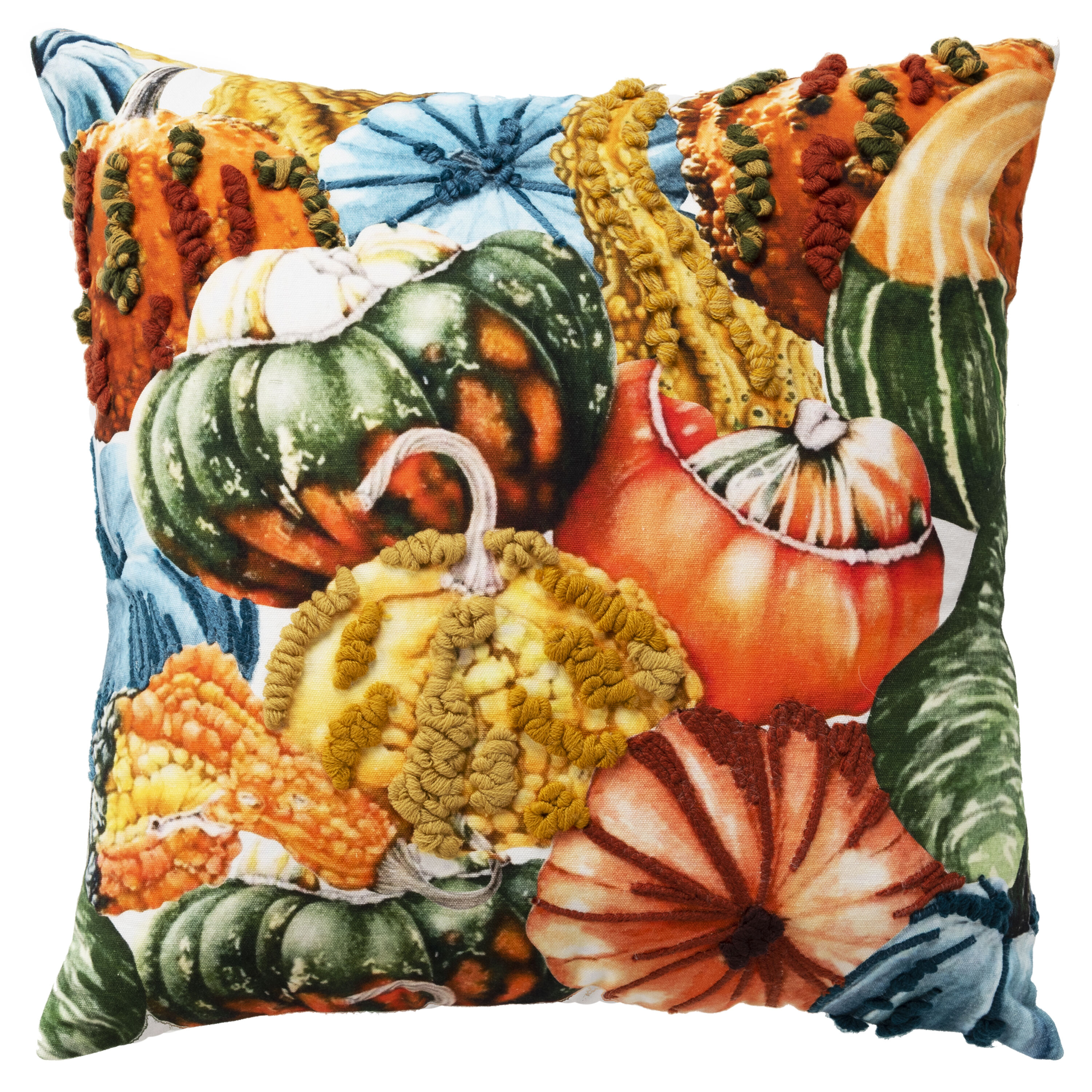Rizzy Home PILT20343MU002020 20-in x 20-in multi Square Indoor Decorative Pillow