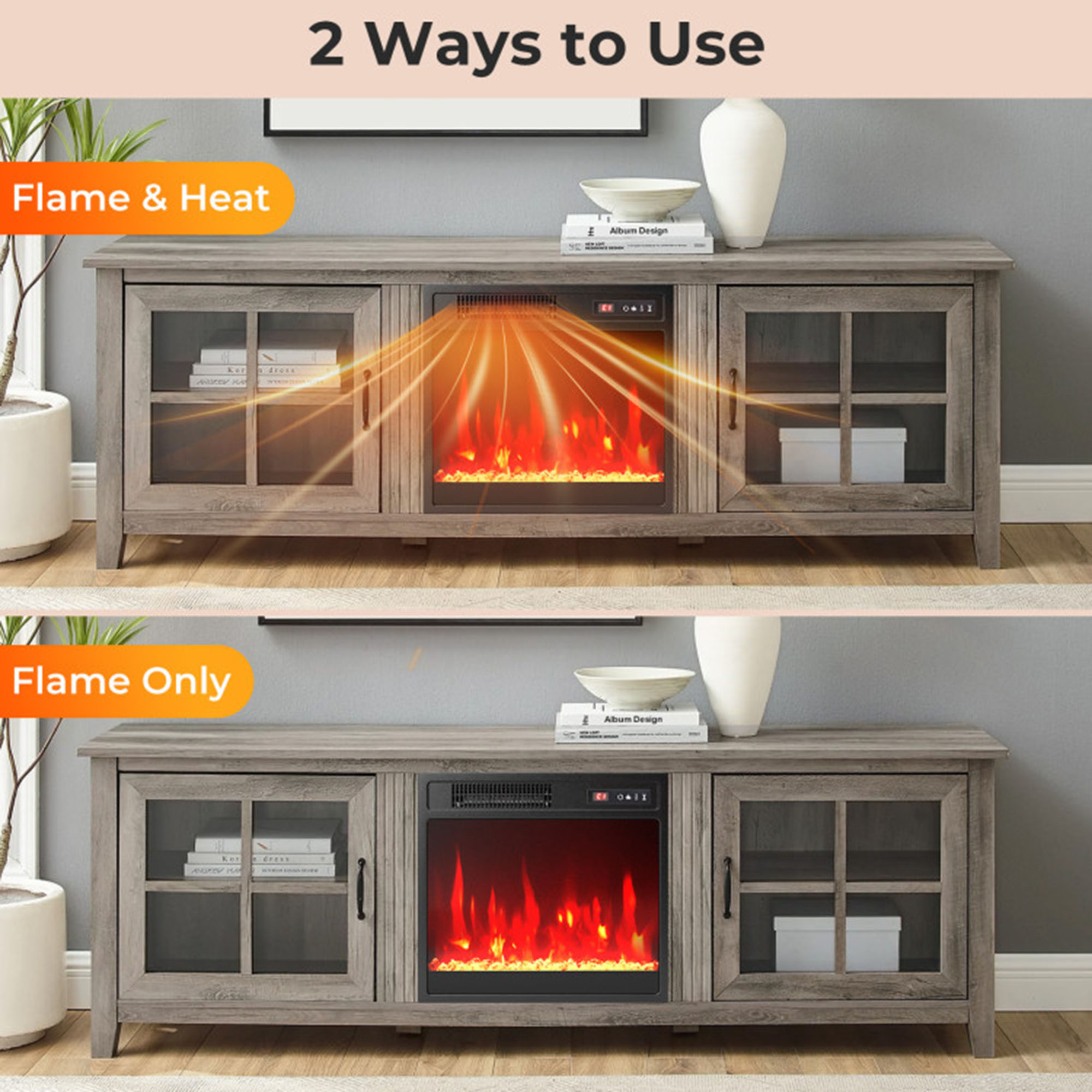 Clihome CL-FP10801US Electric-Fireplaces - View #7