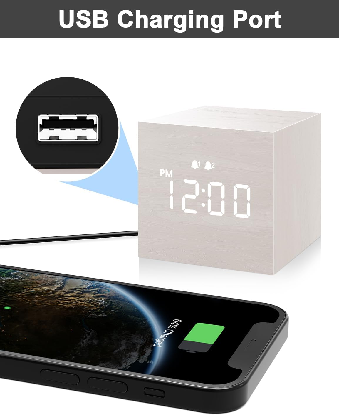 JALL V18050-WHITE Indoor-Outdoor-Clocks - View #3