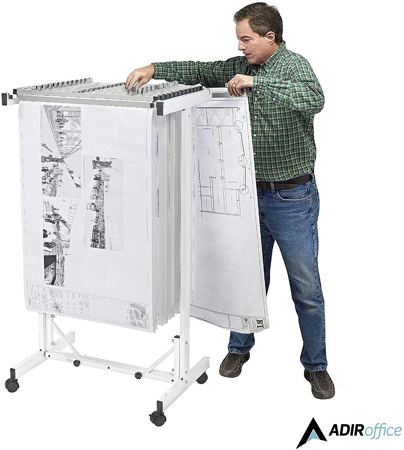 AdirOffice 615-WHI-KIT1 Office-Accessories - View #3