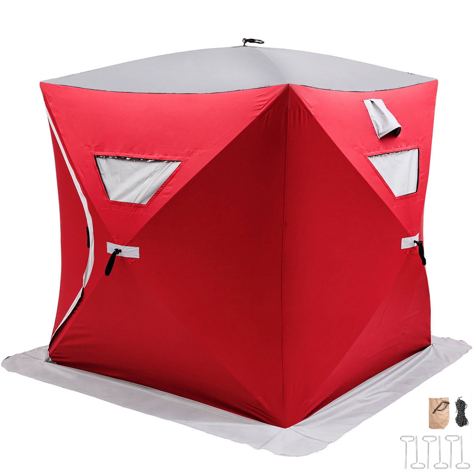 VEVOR Ice Shelter Fishing Tent 8-person Pop-up Shanty Stability Room  Lightweight in the Tents department at