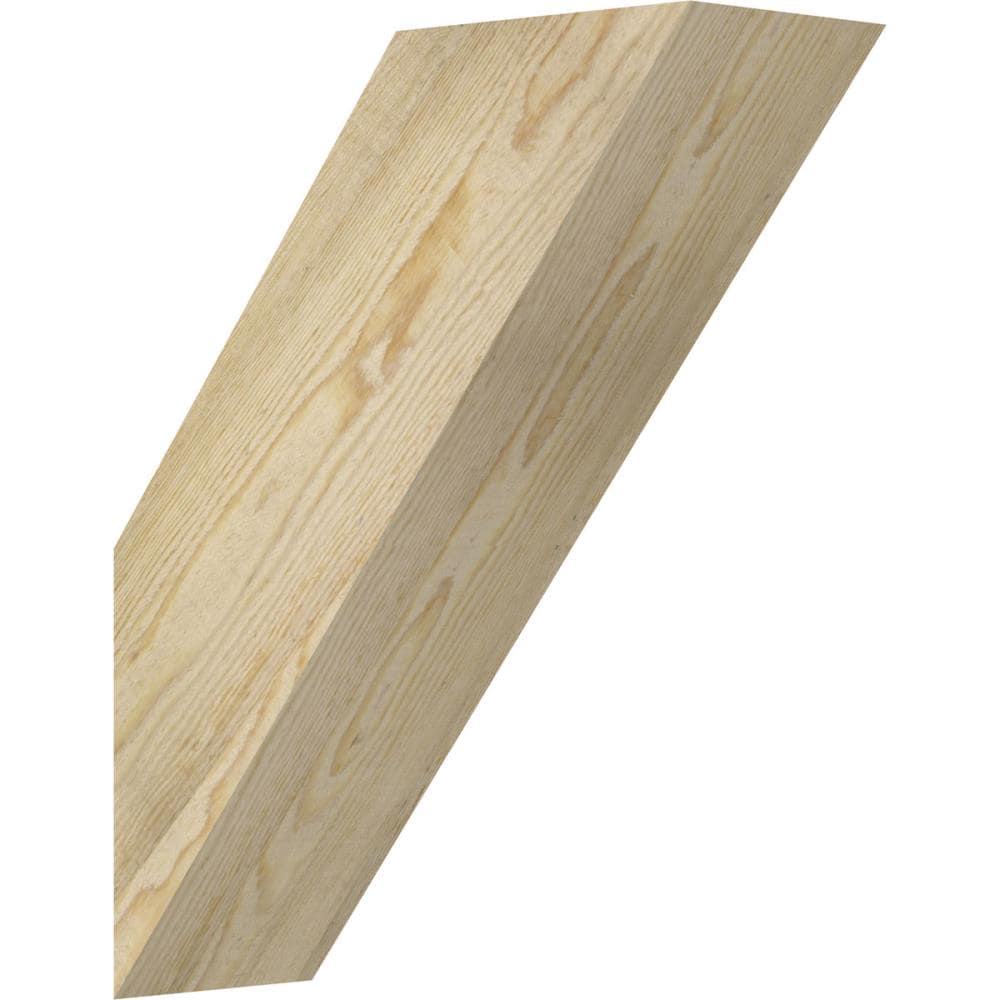 Ekena Millwork BRC06X16X20TRA00RDF 6-in x 16-in x 20-in Douglas Fir Unfinished Wood Traditional rough sawn