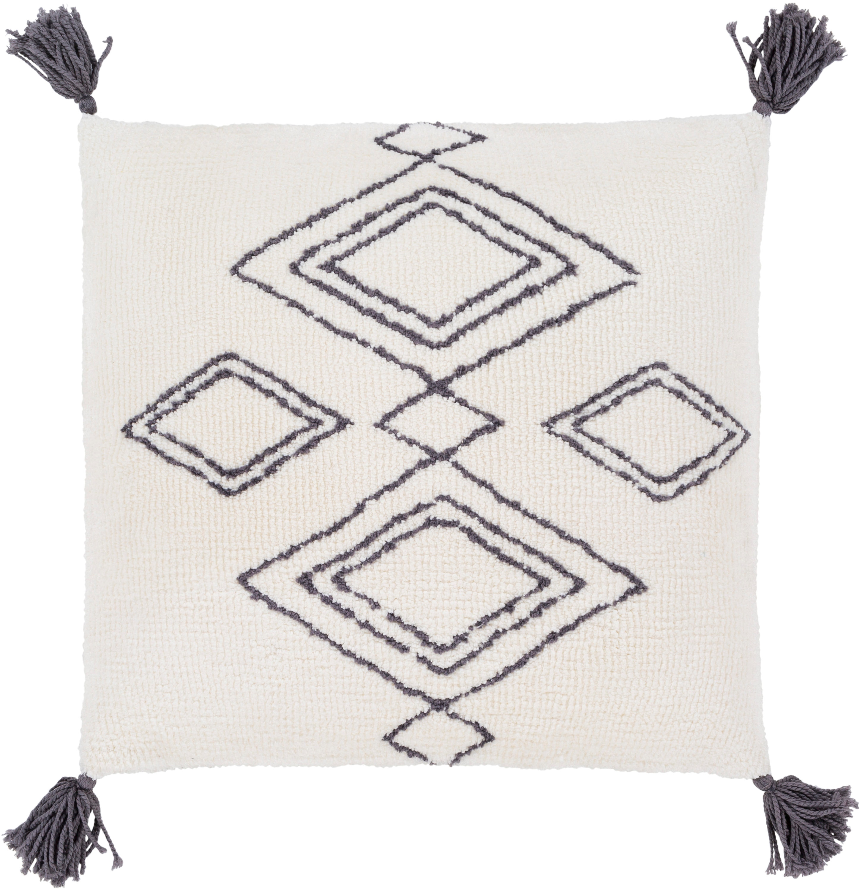 Surya BRH001-1818 Braith 18-in x 18-in Cream Indoor Decorative Cover