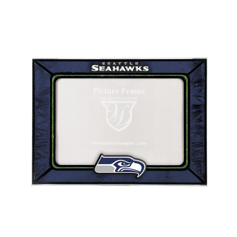 The Memory Company NFL-12 in. Seahawks Art Glass Clock NFL-SSH-274