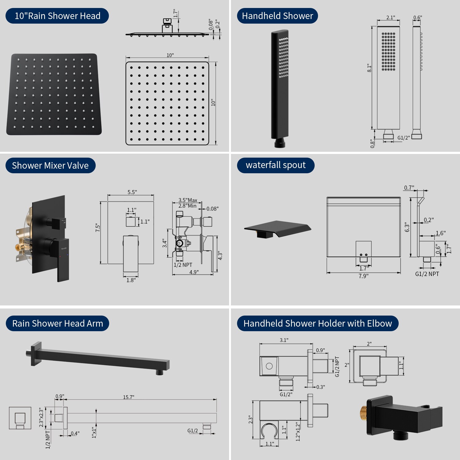 Vanityfus VF-T3177-77541 Showerhead-Bar-Panels - View #3