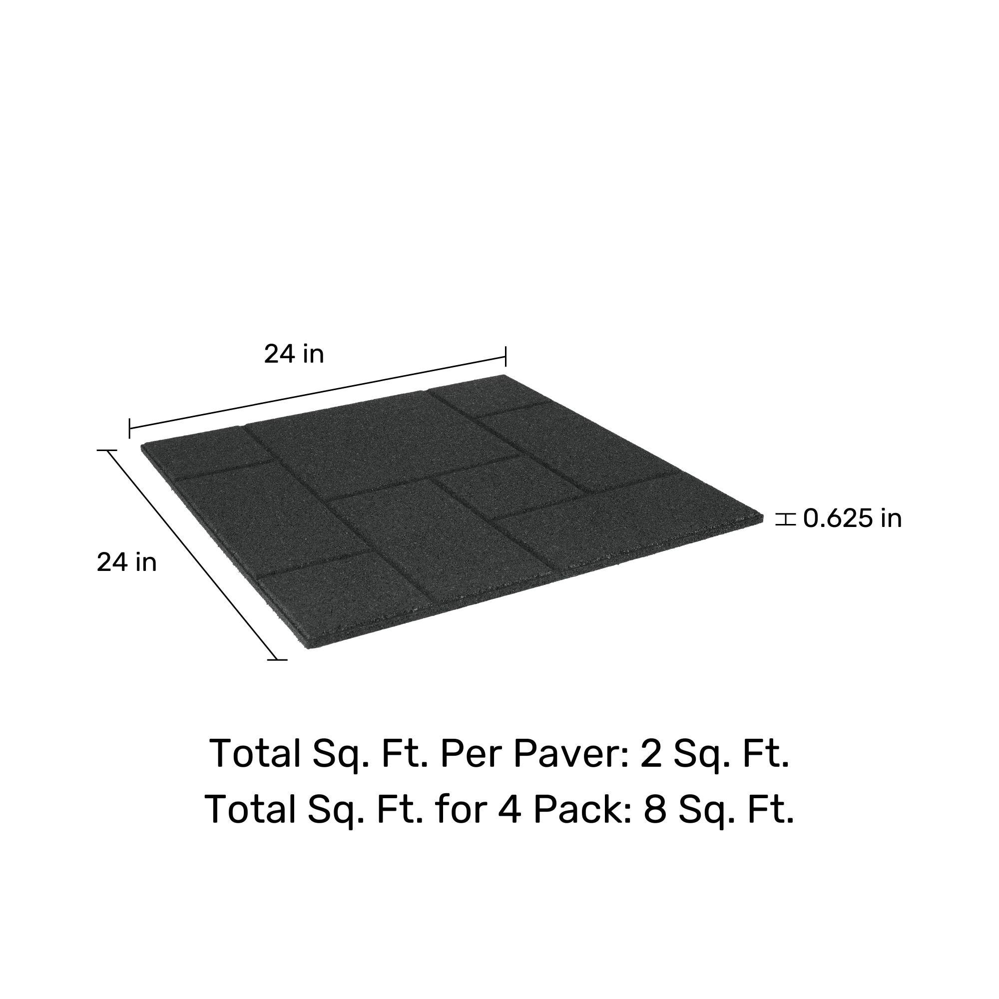 GroundSmart DCPV24BK4 Patio-Stone-Pavers - View #3