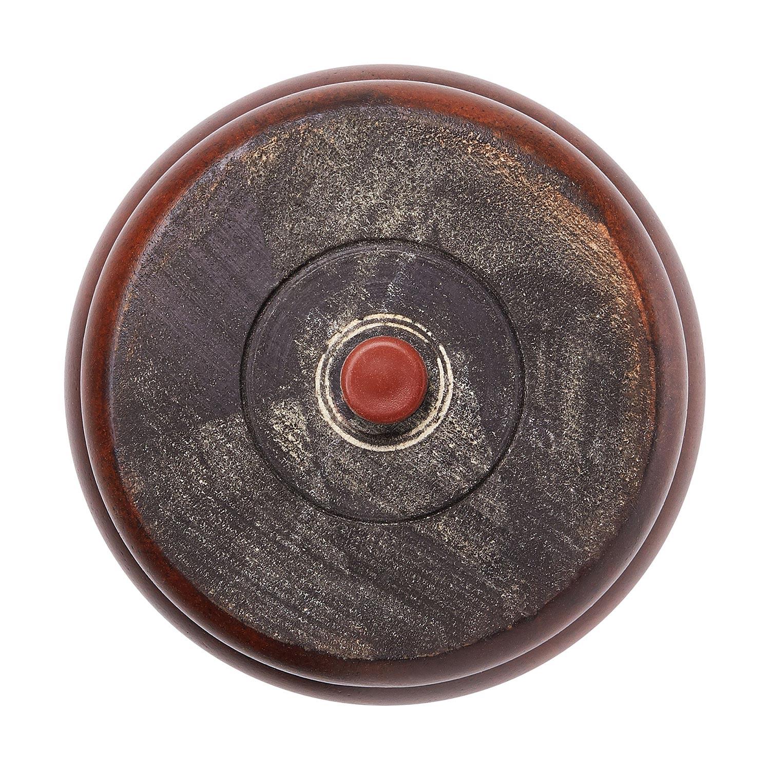 4.88 x 4 Inch Cherry Hardwood Round Bun Foot