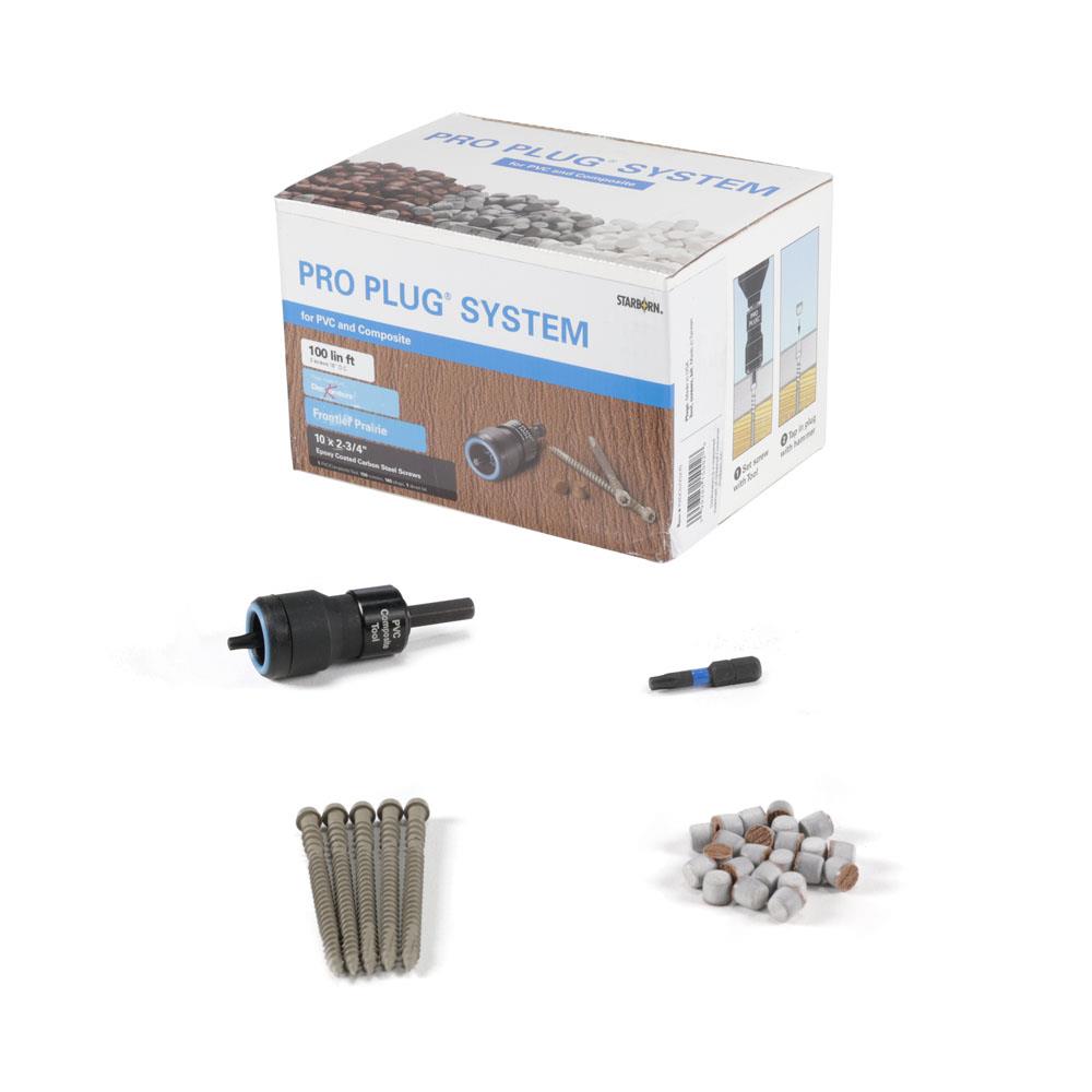 Deckorators 420295 Pro Plug Hidden Fastening System, 2-3/4-in, Prairie
