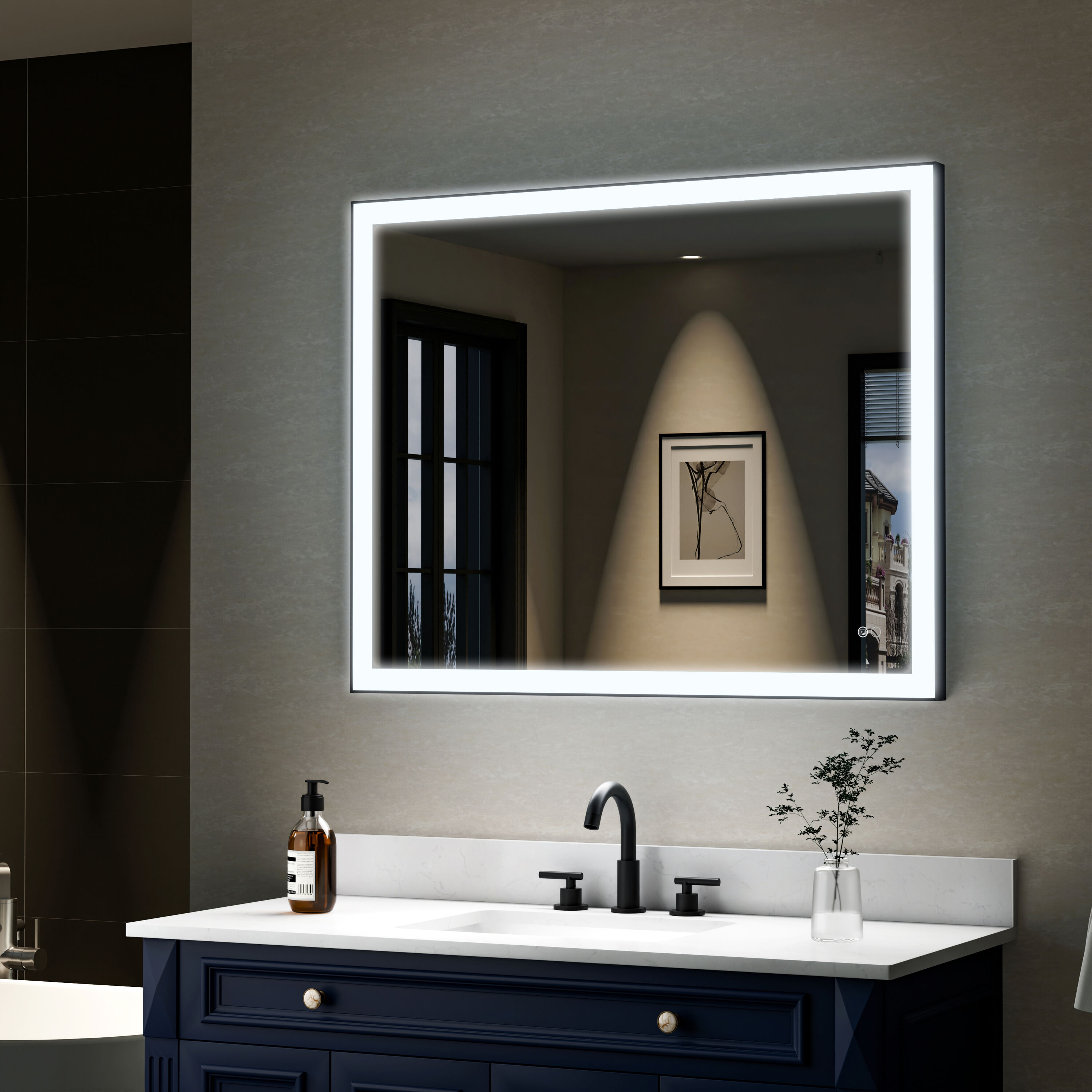 WELLFOR W5FM4032MB Framed-Bath-Mirrors - View #14
