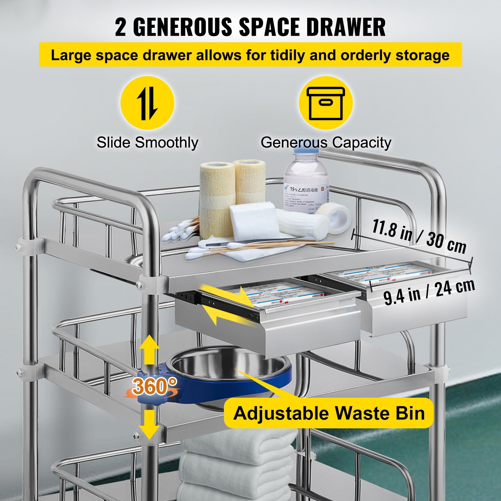 VEVOR YSCLJTDH32+K7BS0OV0 Utility-Carts - View #9