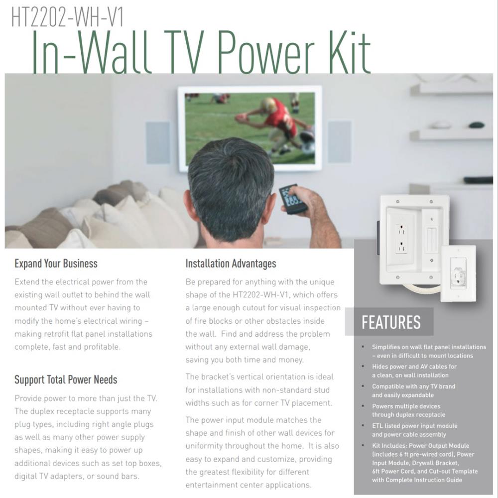 On-Q: How to install the Legrand In-Wall TV Power Kit 