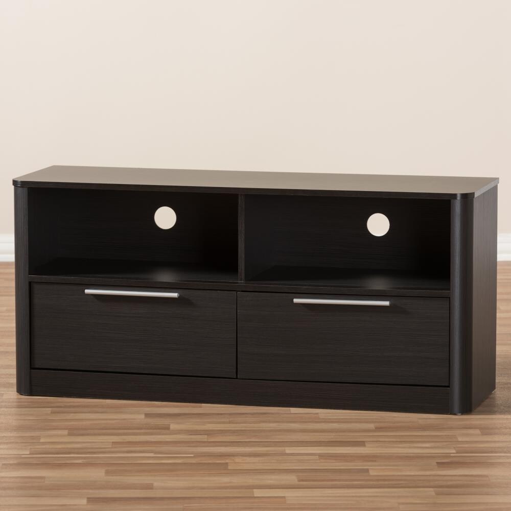 Baxton Studio Carlingford Modern Contemporary Espresso TV Cabinet