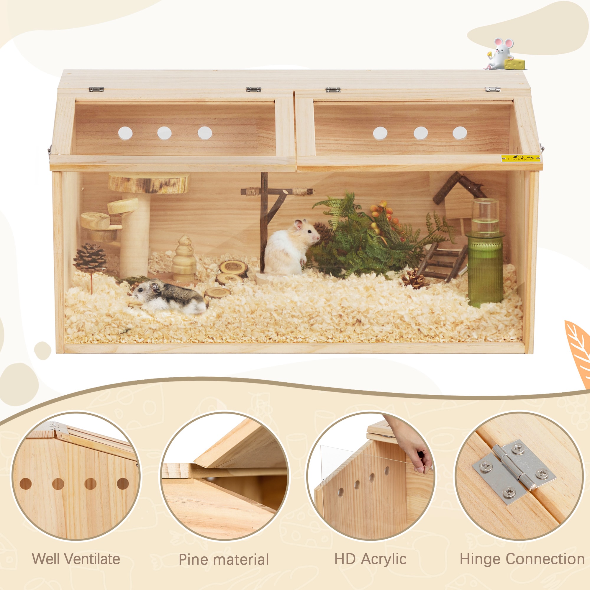 Coziwow CW12S0516 Chicken-Coops-Rabbit-Hutches - View #5