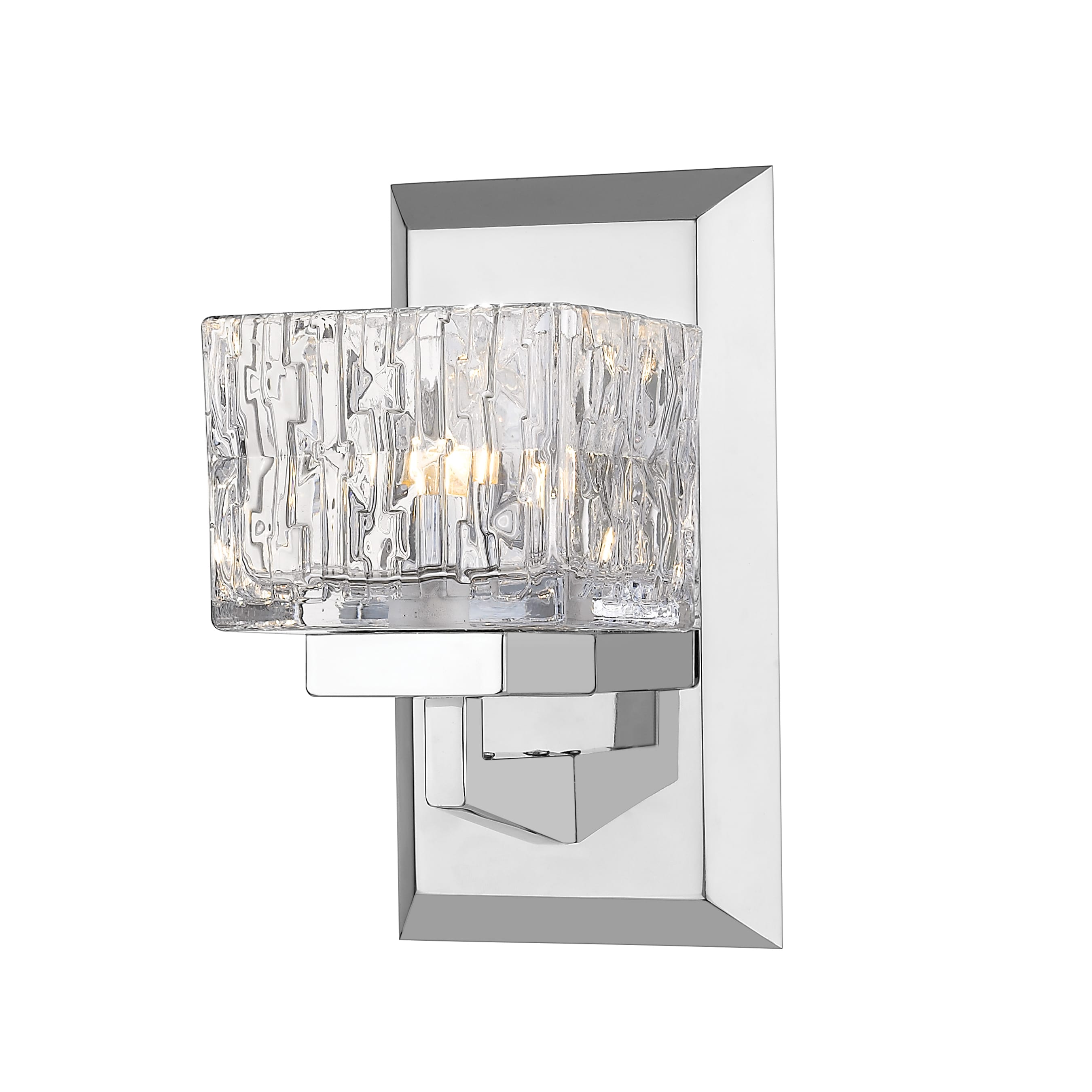 Z-Lite 1927-1S-CH-LED Rubicon 4.75-in 1 -Light Polished Chrome Integrated LED Modern/contemporary Vanity light