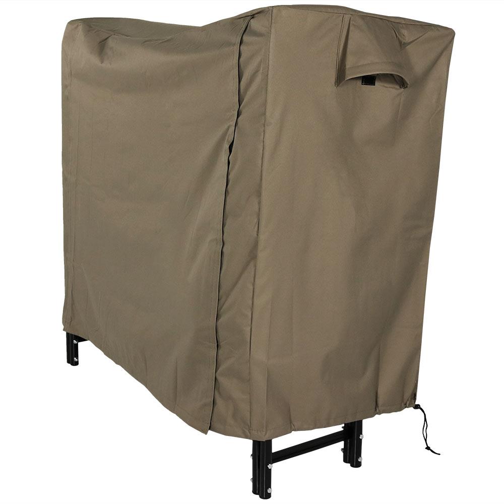 Sunnydaze Decor QX-4LR-4LRC-KHAKI Firewood-Storage - View #8