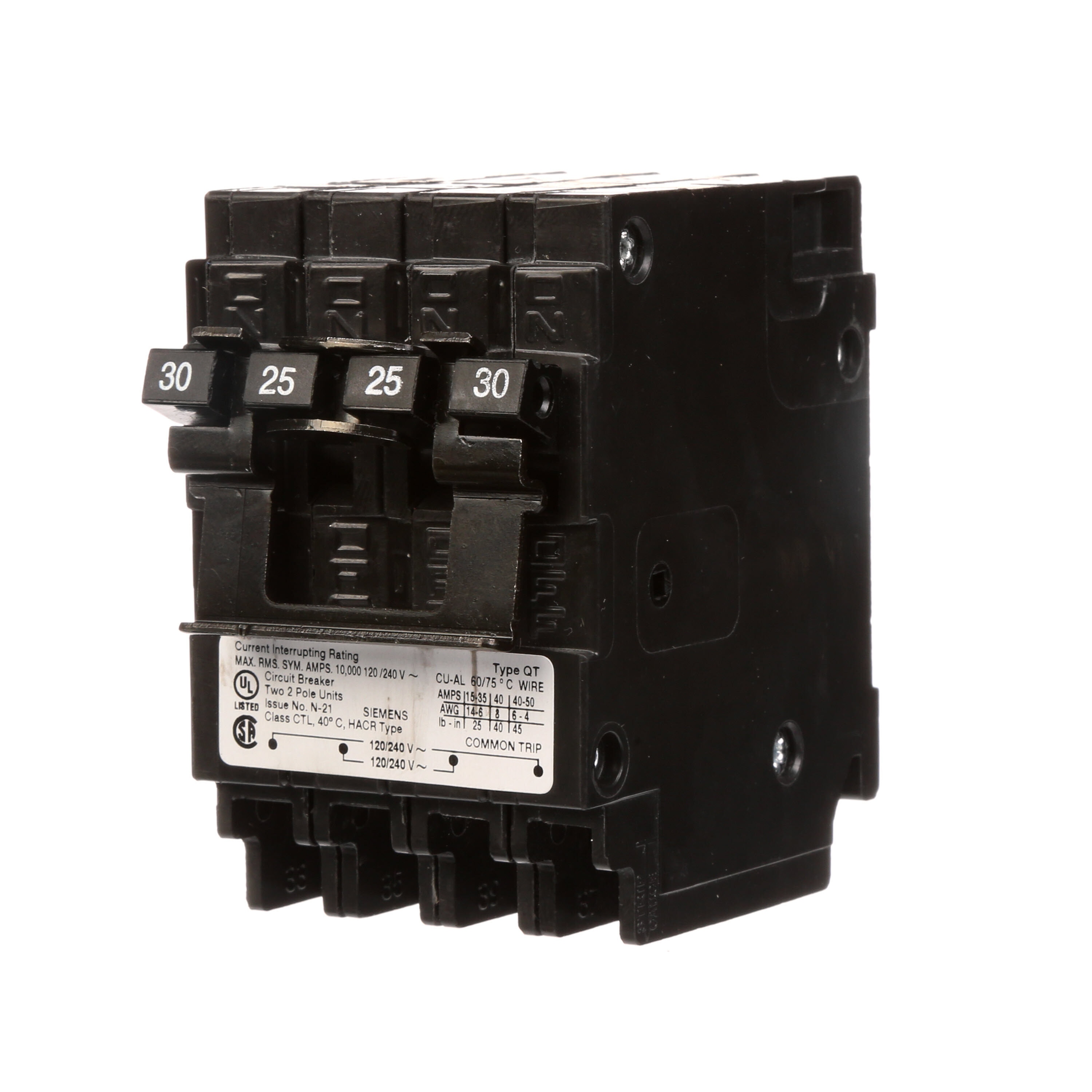 Square D Homeline 20-amp/30-amp 2-Pole Quad Circuit Breaker in the Circuit  Breakers department at