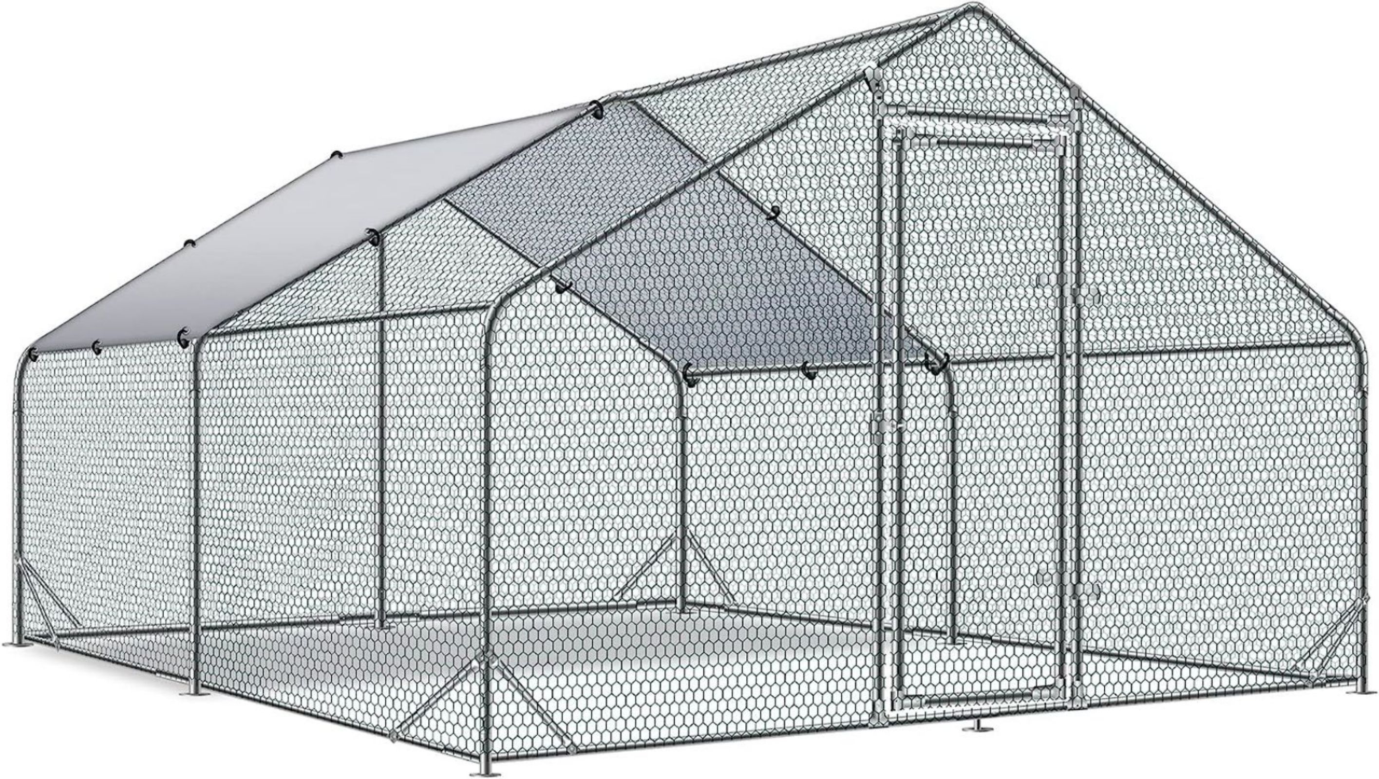 Maocao Hoom JL166156 Silver Metal Chicken coop