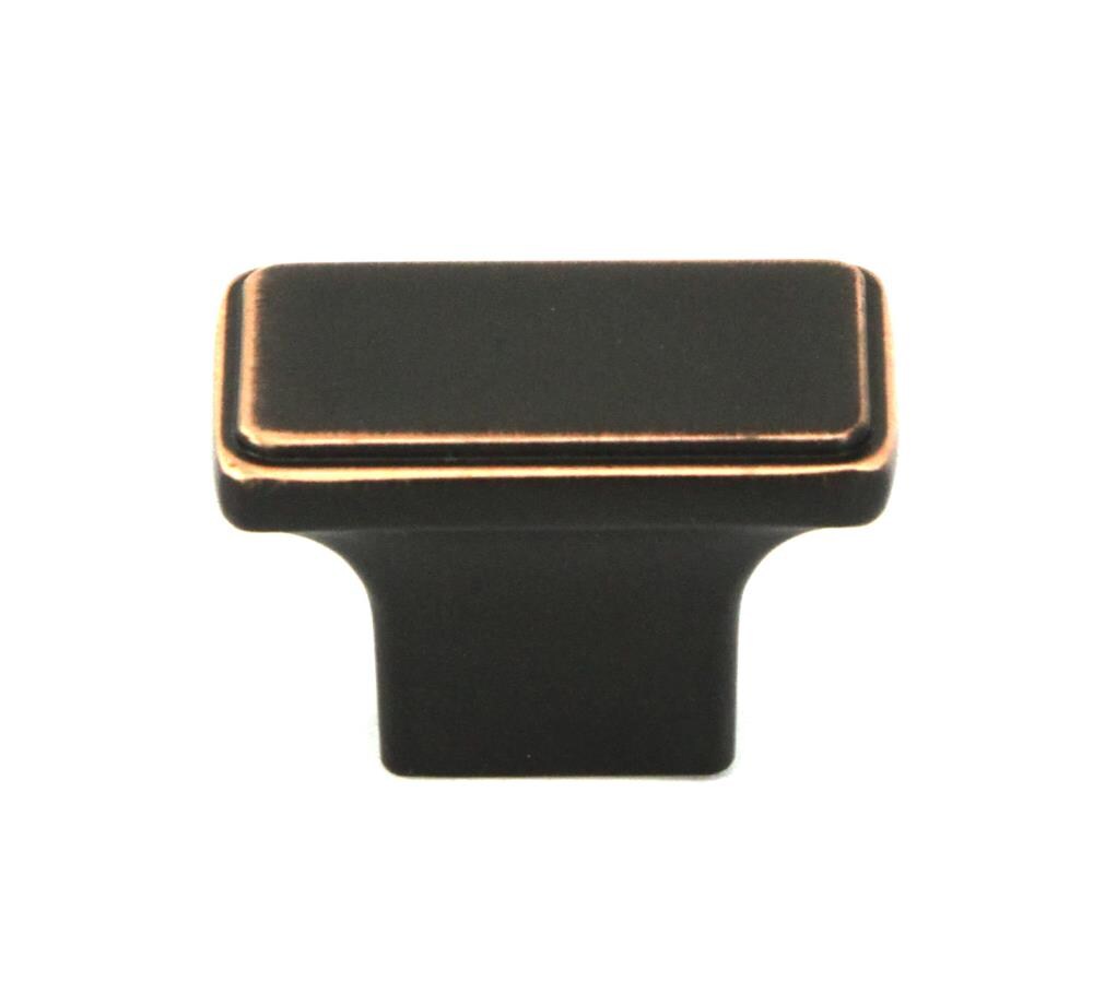 Kingsman Hardware Nepoli Series 0 75 In Oil Rubbed Bronze Rectangular Contemporary Cabinet Knob 50 Pack In The Cabinet Knobs Department At Lowes Com