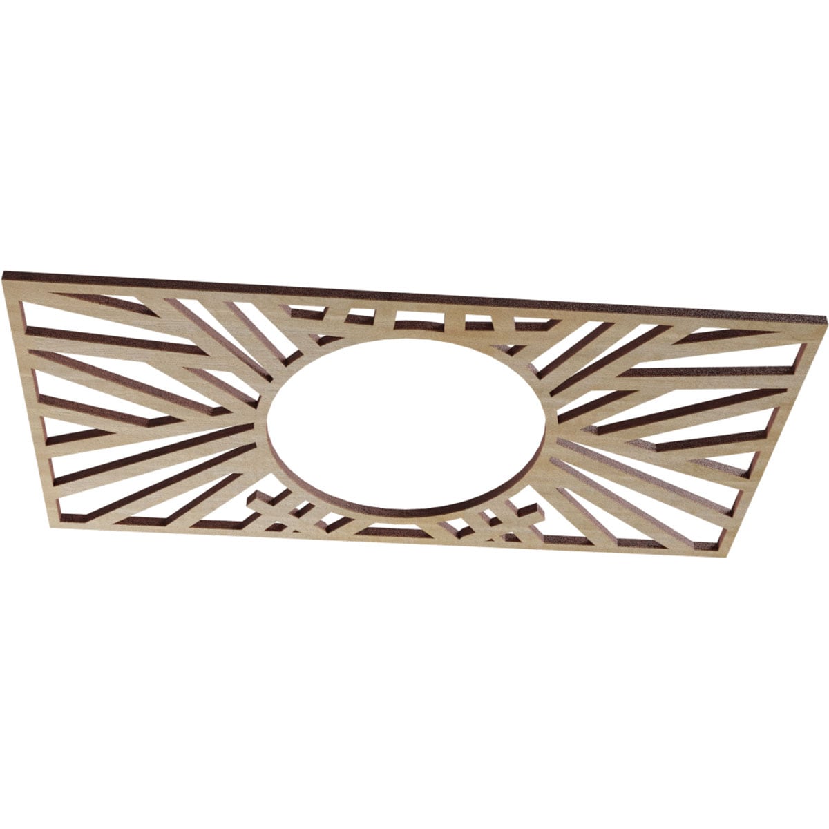 Ekena Millwork CMWP16X08X0375HOHI Ceiling-Medallions - View #2