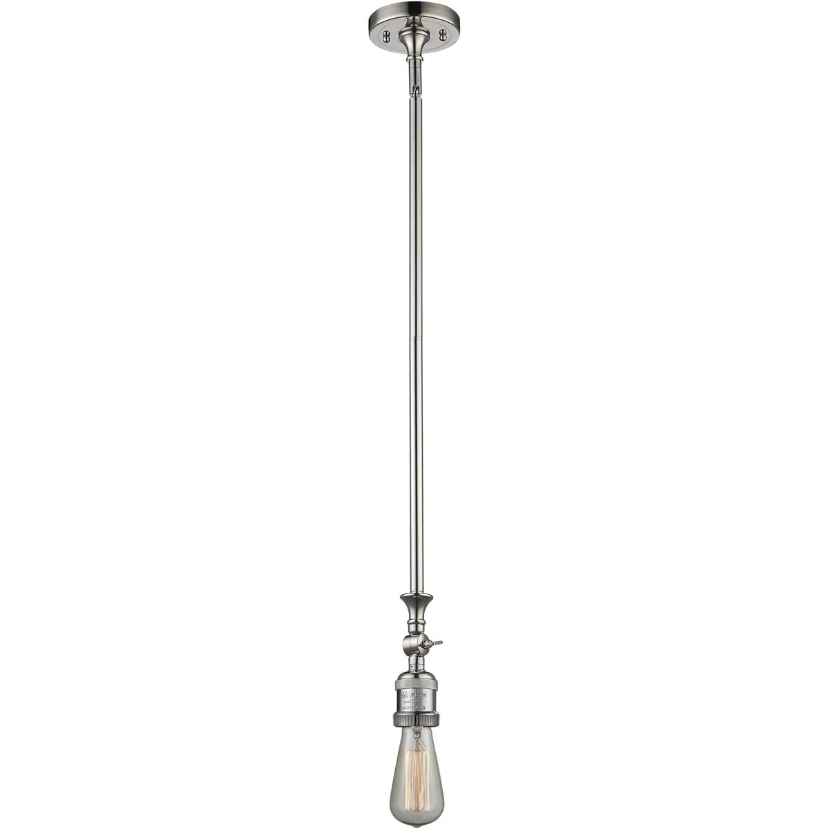 Innovations Lighting 1976691 206-PN-LED Franklin Restoration Bare Bulb Mini Pendant