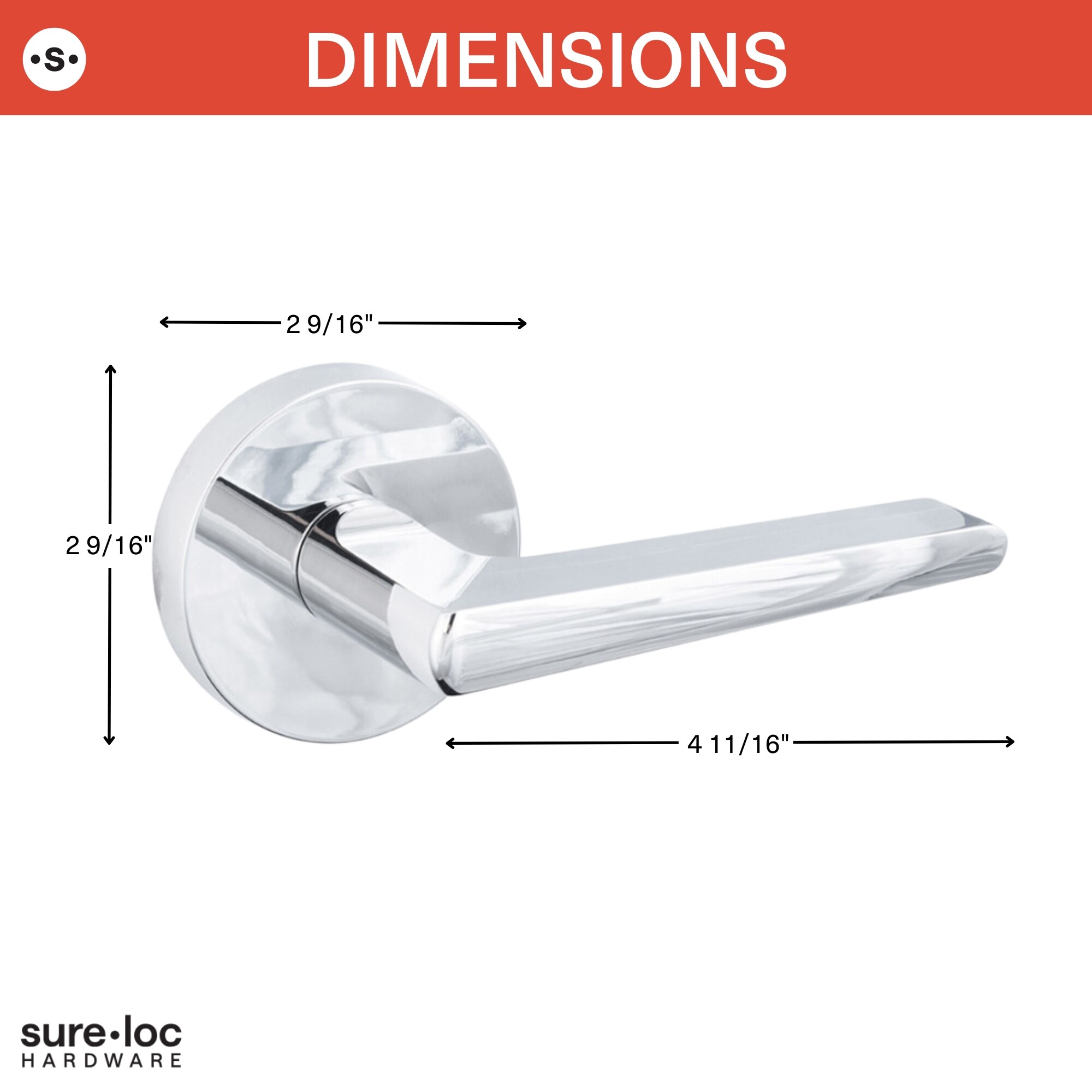 Sure-Loc Hardware BS107-RD 15 Door-Handles - View #7