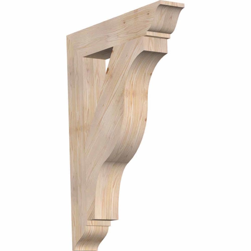 Ekena Millwork BKT06X32X44FST01SDF Funston traditional smooth 5-1/2-in x 32-in x 44-in Douglas fir Brown Wood Standard bracket