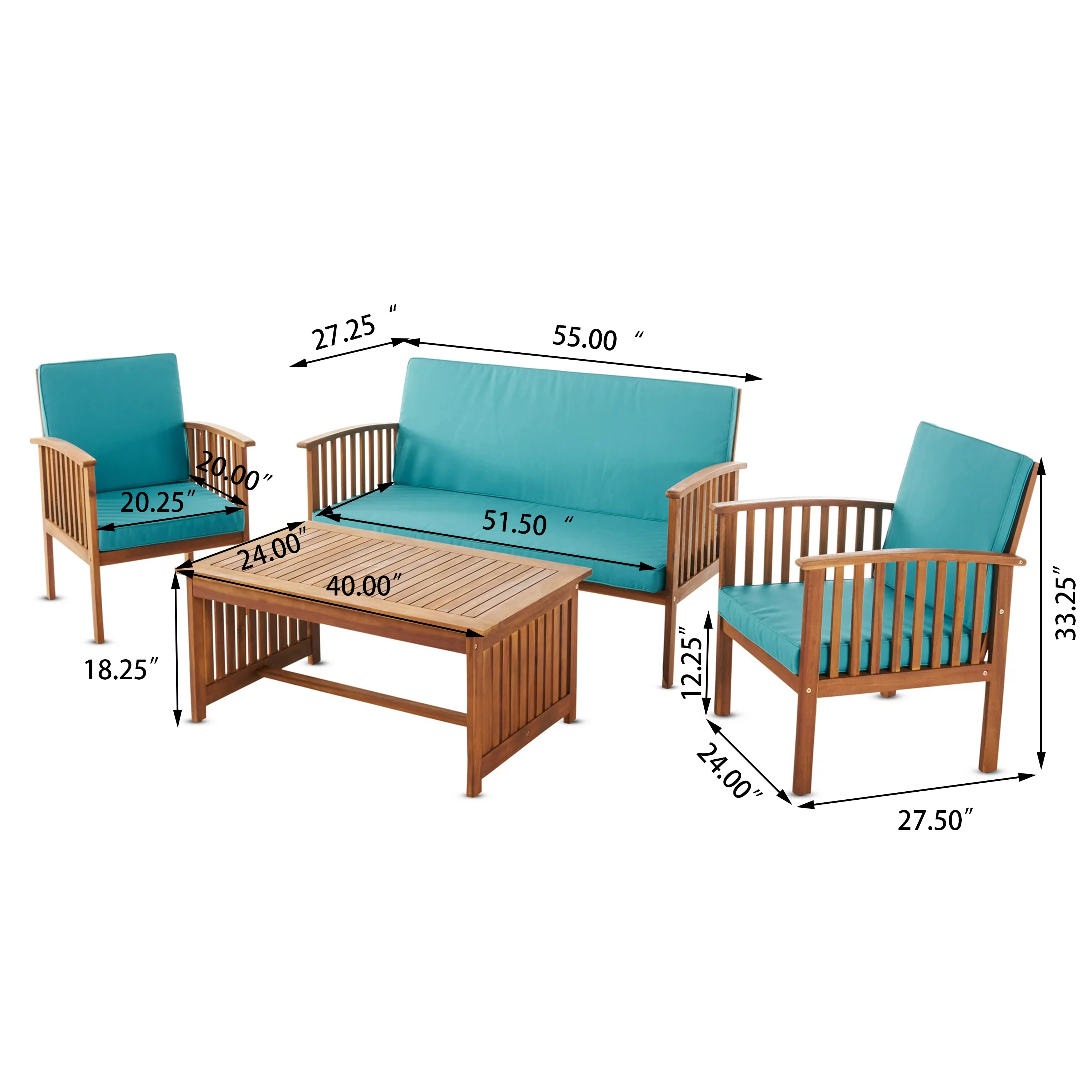 AAZJ JDG-229AAA Patio-Conversation-Sets - View #5