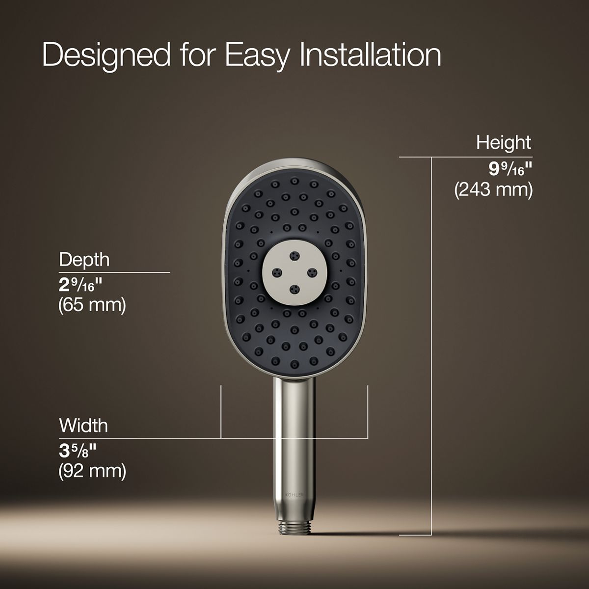 KOHLER 26284-G-SN Fixed-Showerhead - View #3