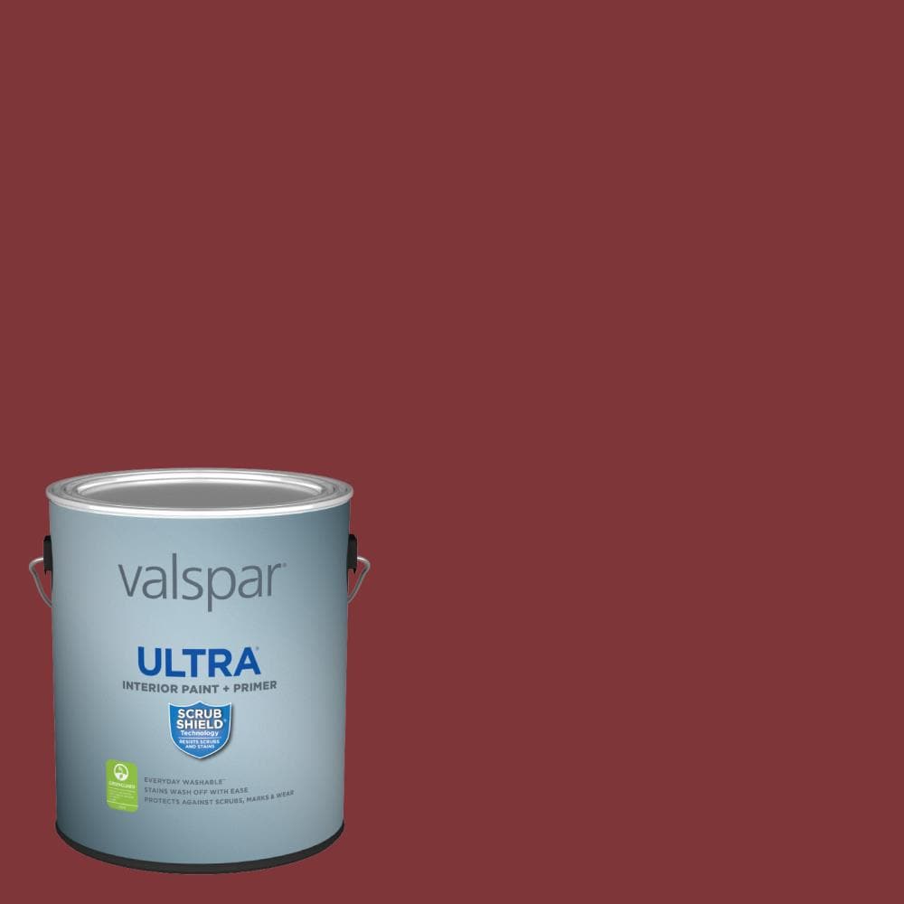 Valspar 1010-3-935299 Ultra Semi-gloss Heirloom Red 1010-3 Latex Interior Paint Paint + Primer ( 1-gallon )
