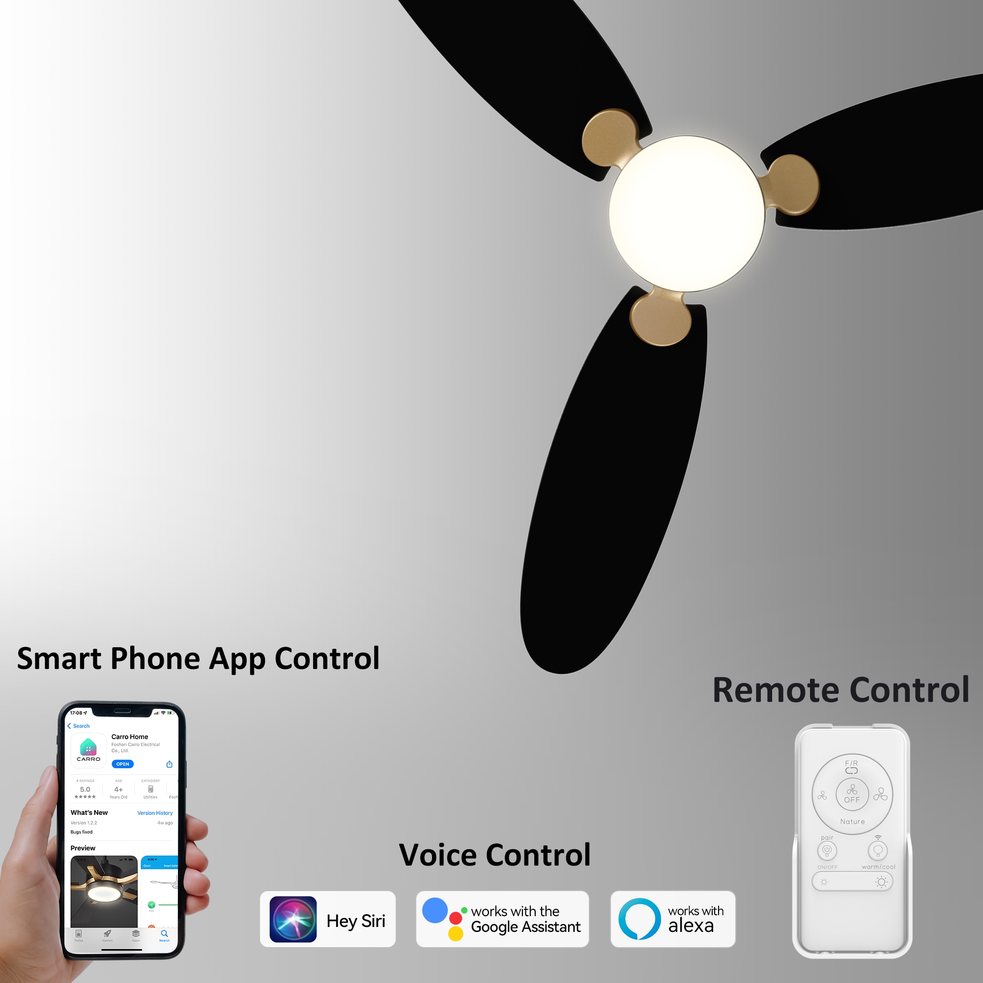 CARRO USA LS523Q4-L12-B2-1G Ceiling-Fans - View #3