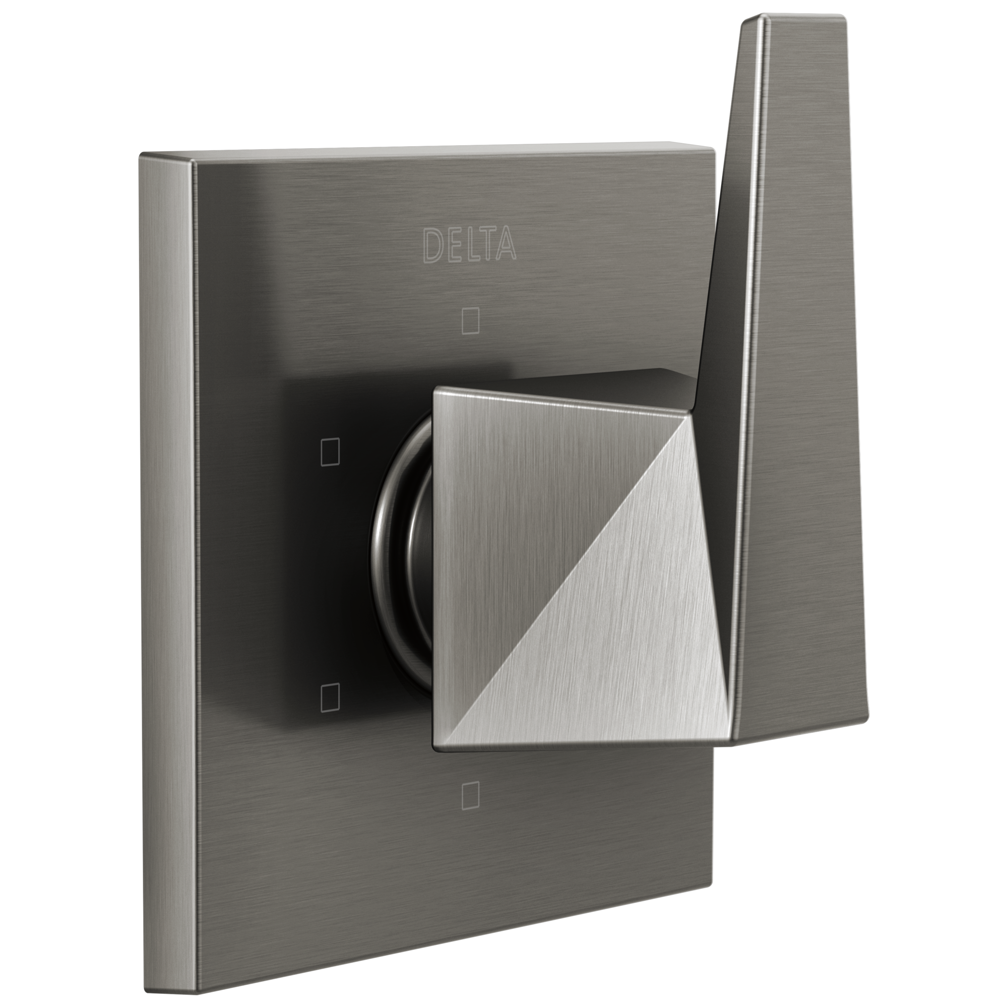 Delta T11943-KS-PR Trillian Lumicoat Black Stainless 2.75-Inches Universal Bathtub/Shower Diverter 0.5-Inches -ID