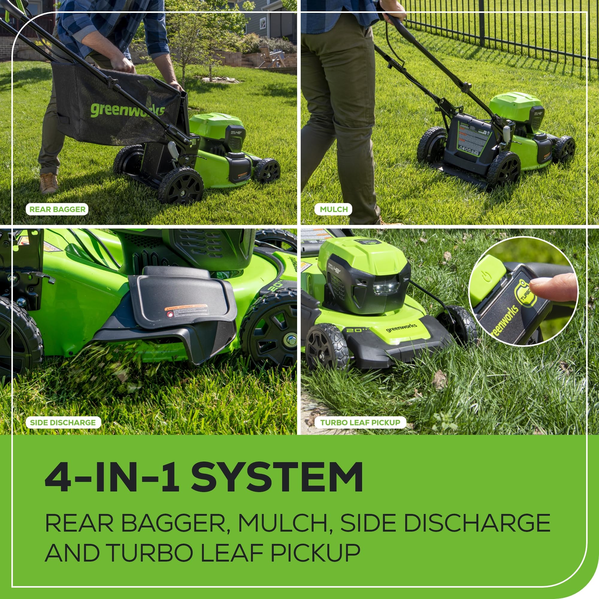 Greenworks MO48L4210 Cordless-Elec-Push-Mowers - View #8