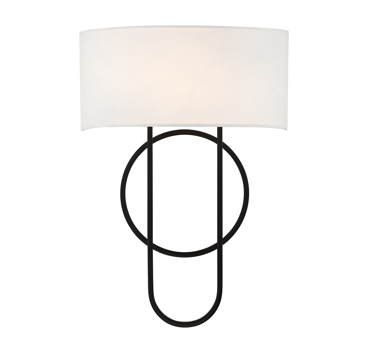 Savoy House 9-4800-2-89 Tempe 12-in W 2 -Light Matte Black Wall Sconce