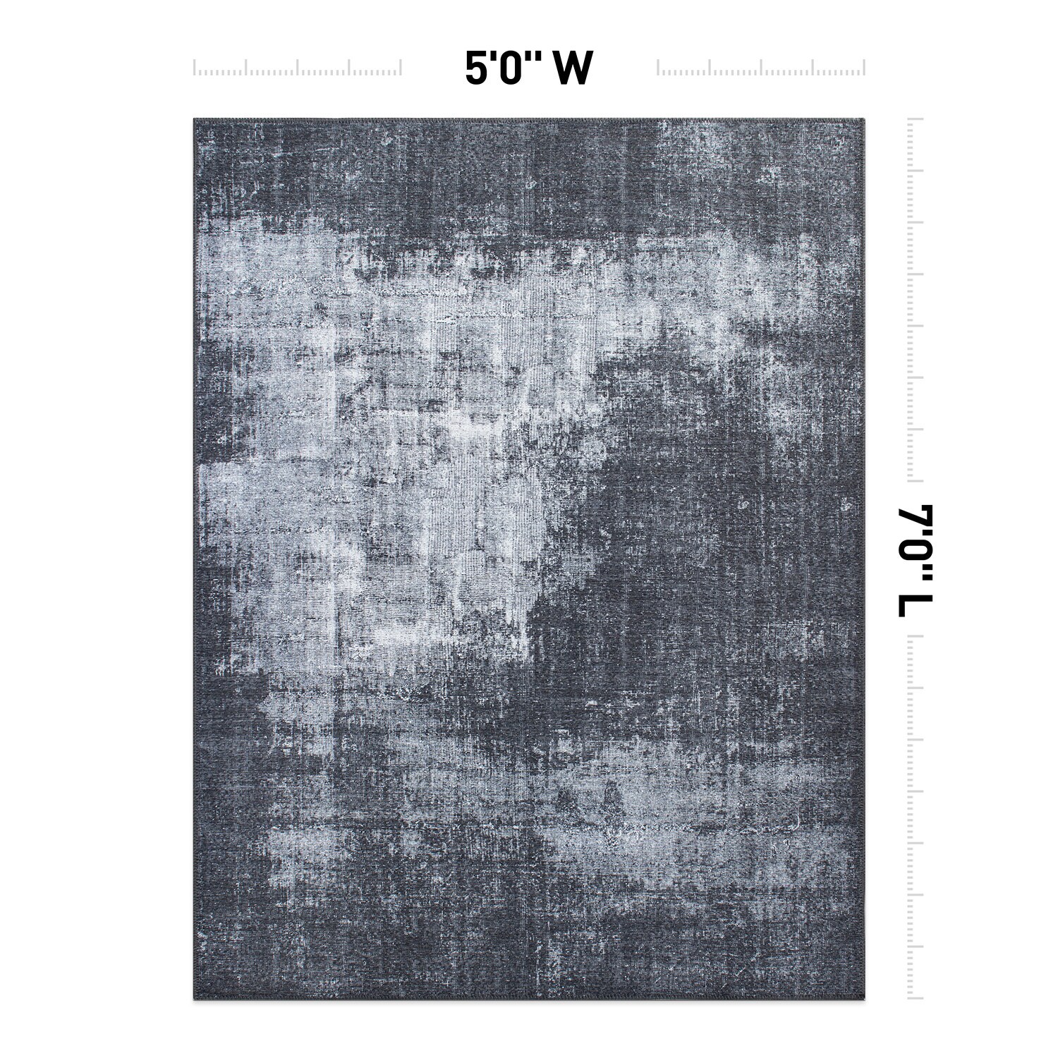 World Rug Gallery 5075DARKGRAY5X7 rugs - View #4