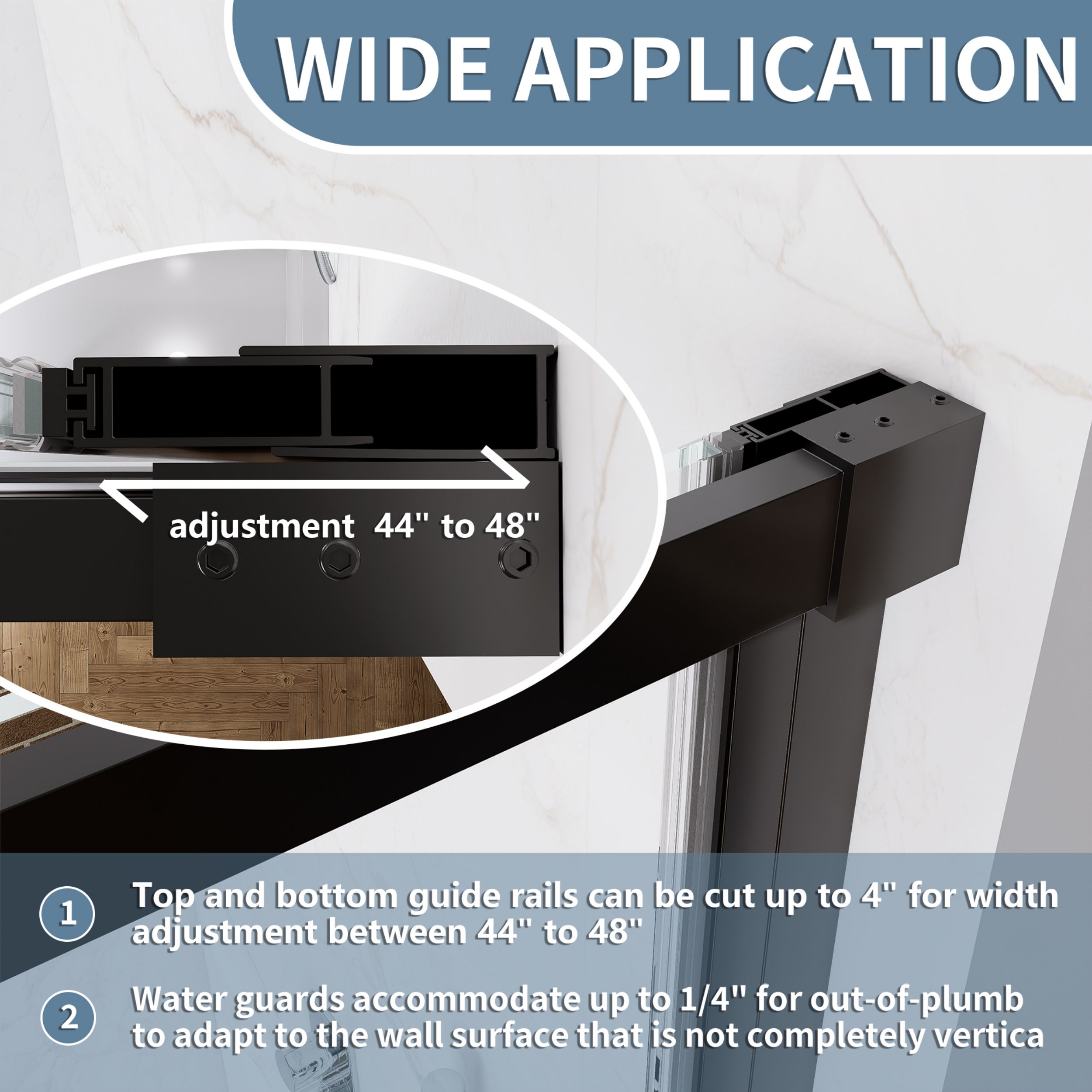 WELLFOR QPZ-TL10W Shower-Doors - View #8