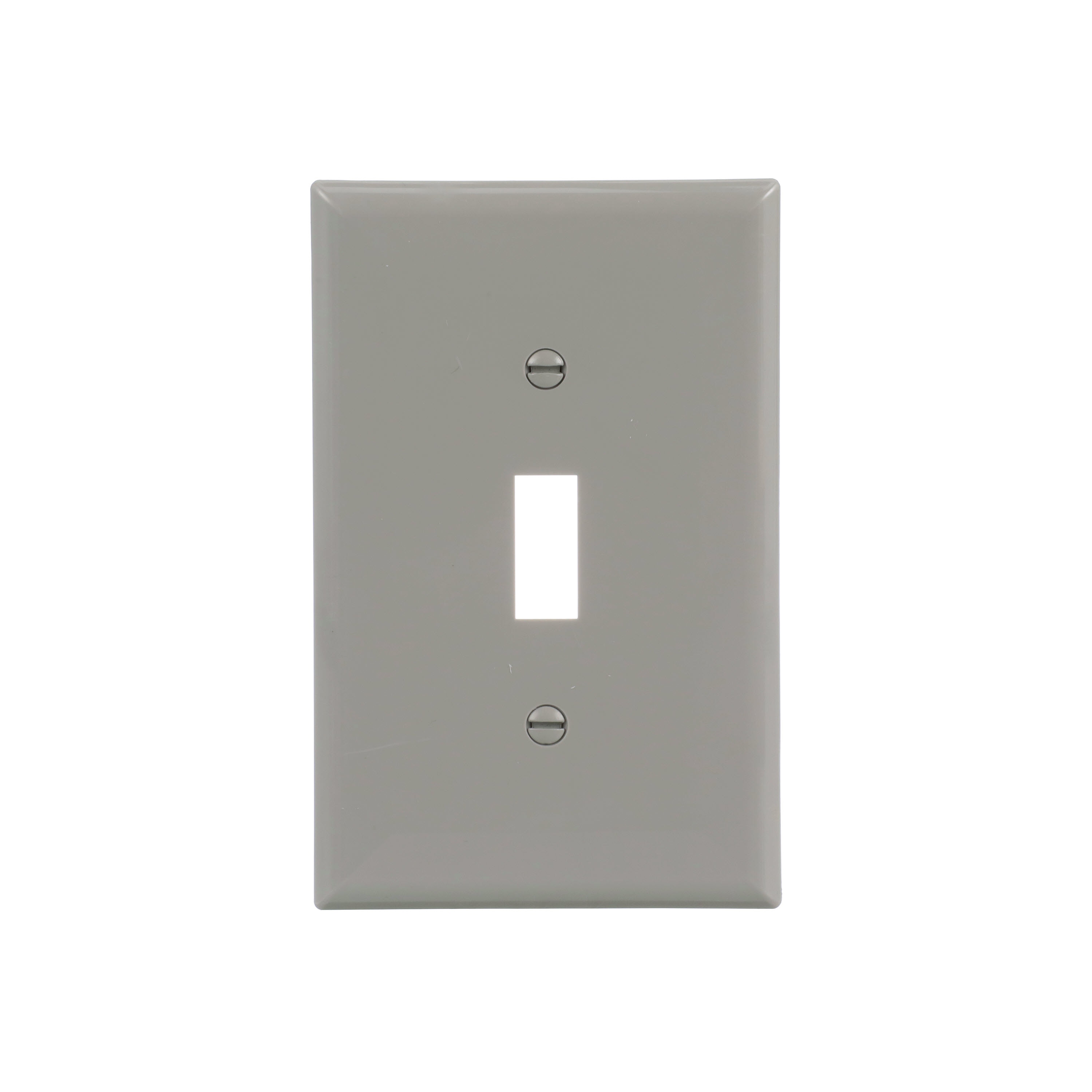 Eaton 1-Gang Midsize Toggle Wall Plate, Gray in the Wall Plates department  at