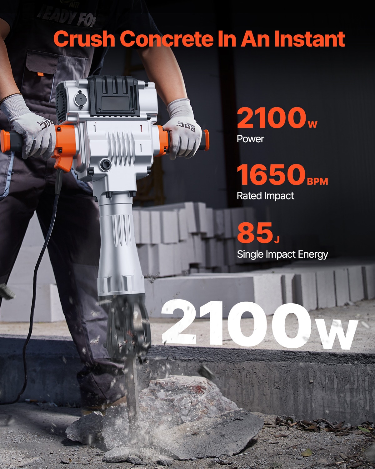VEVOR SCDXDH2100W206174V1 Demolition-Hammers - View #2