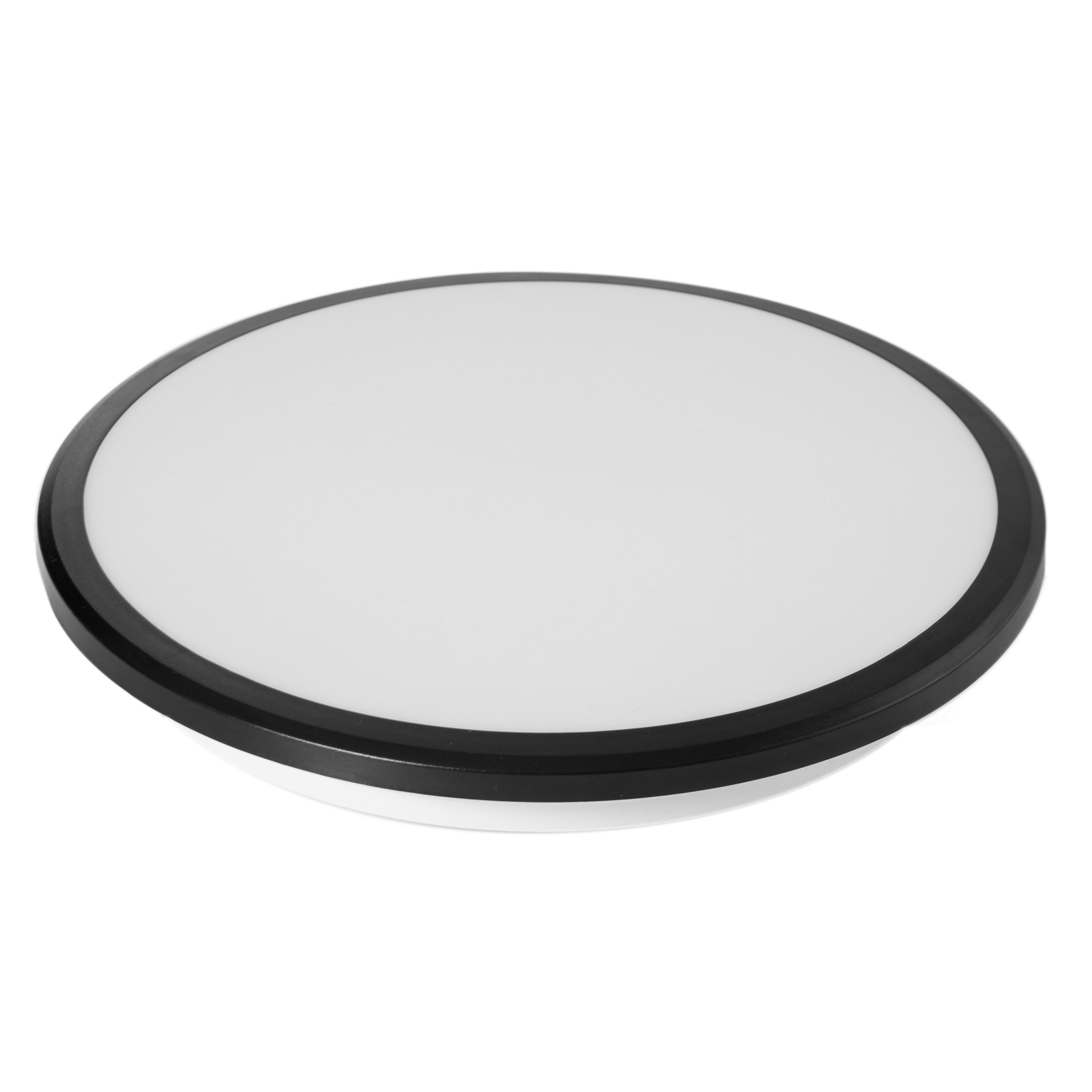 12" Black Aluminum LED Flush Mount Ceiling Light