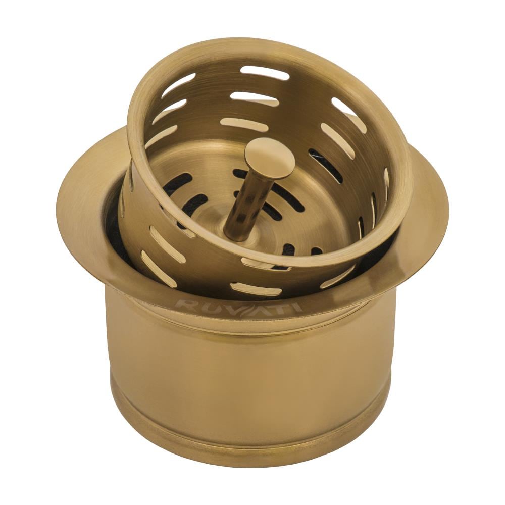 Ruvati Accessories 3.5-in Matte Gold Brass Tone Steel Garbage Disposal Sink Flange