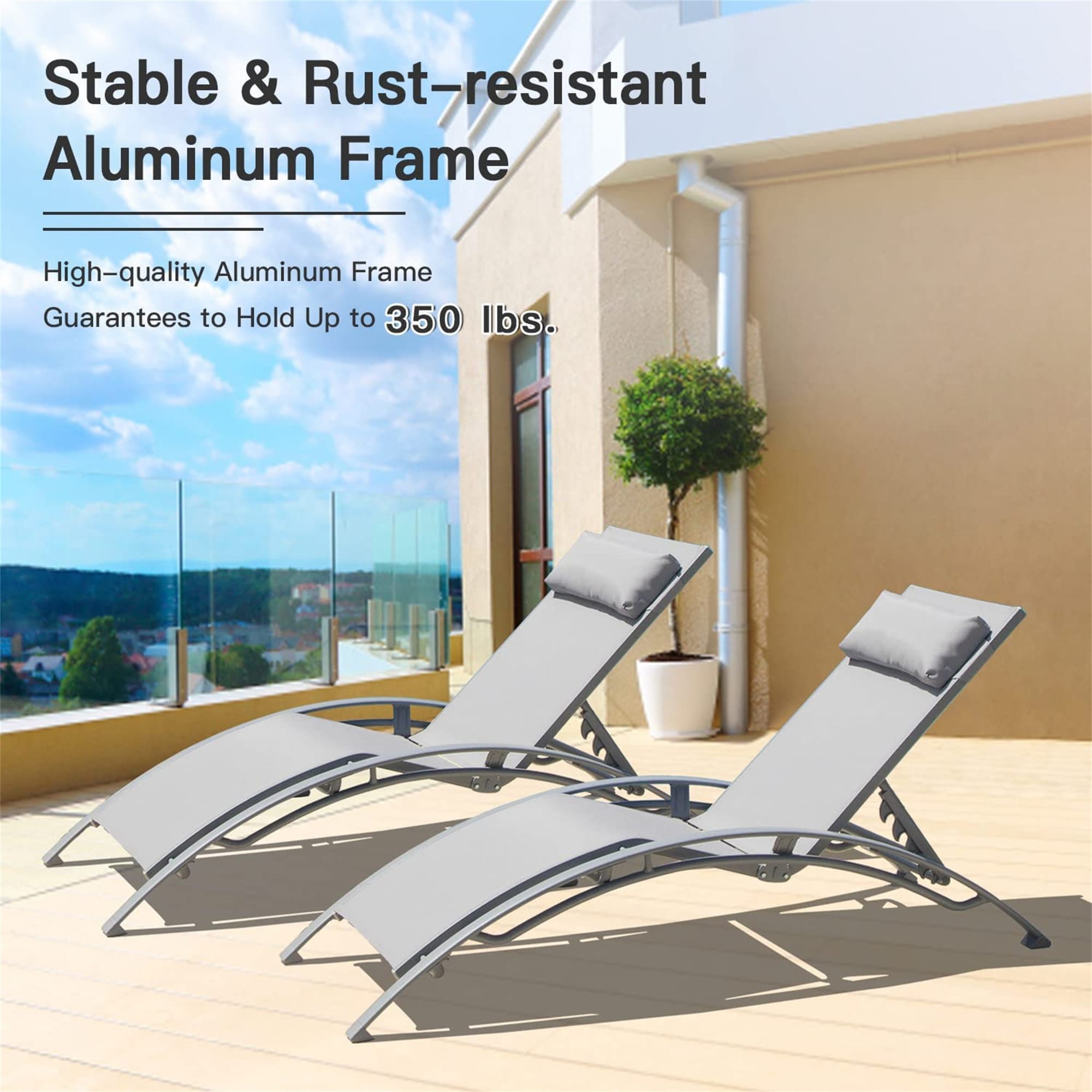 WELLFOR DOGN70508GR-2 Patio-Chairs - View #4