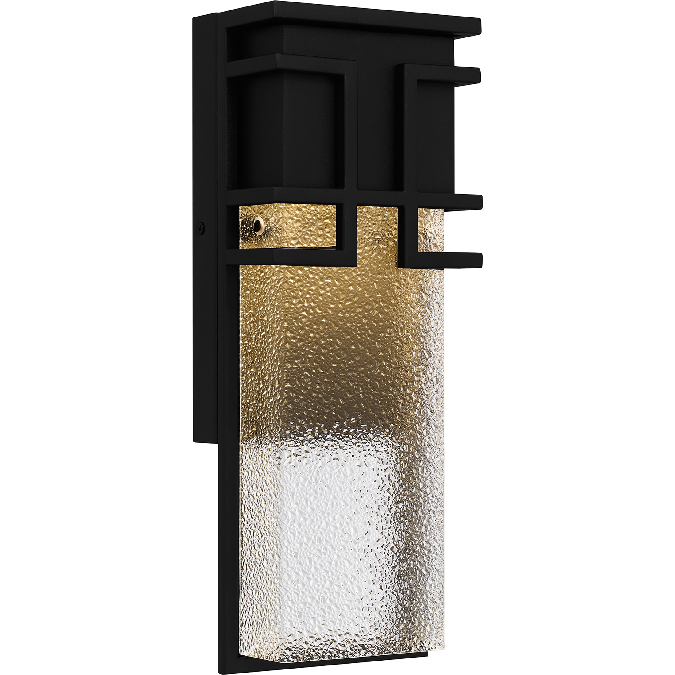 Quoizel DAY8406EK Daymon 16-in H Black Hardwired Integrated LED Outdoor Wall Light