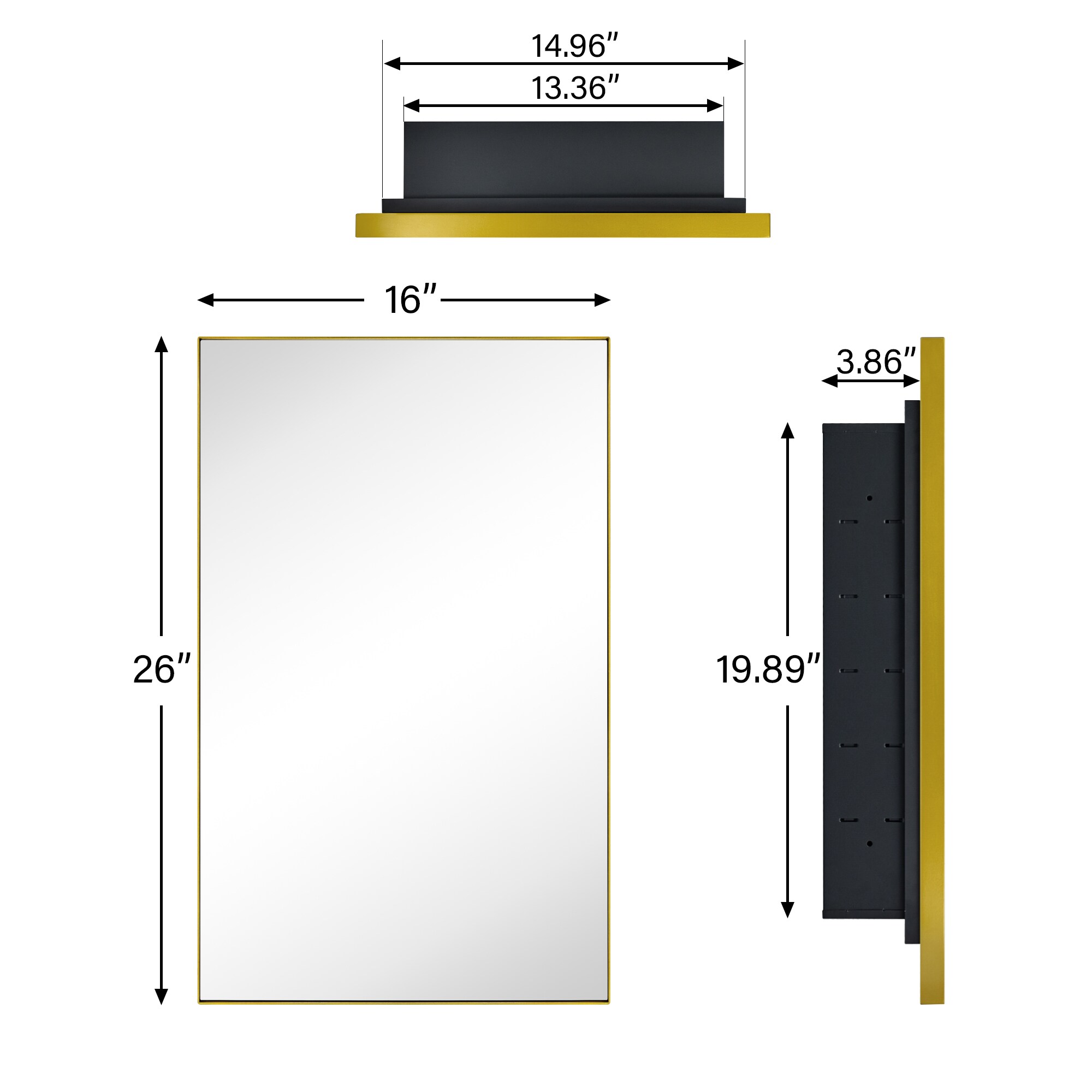 TEHOME GC-00764 Bathroom-Medicine-Cabinets - View #9